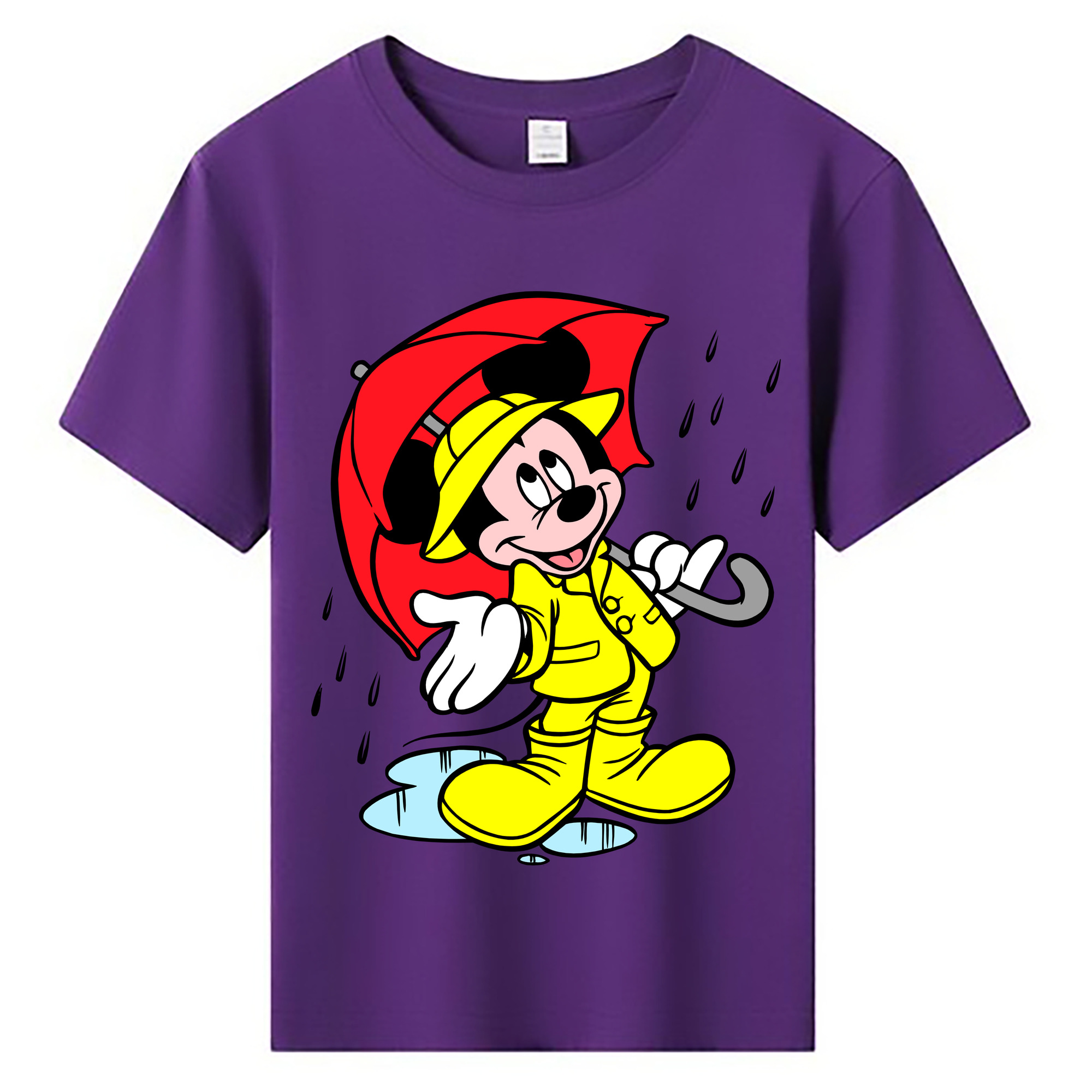 ミッキーマウス Mickey Mouse 綿100％キッズTシャツ（フロントプリント）