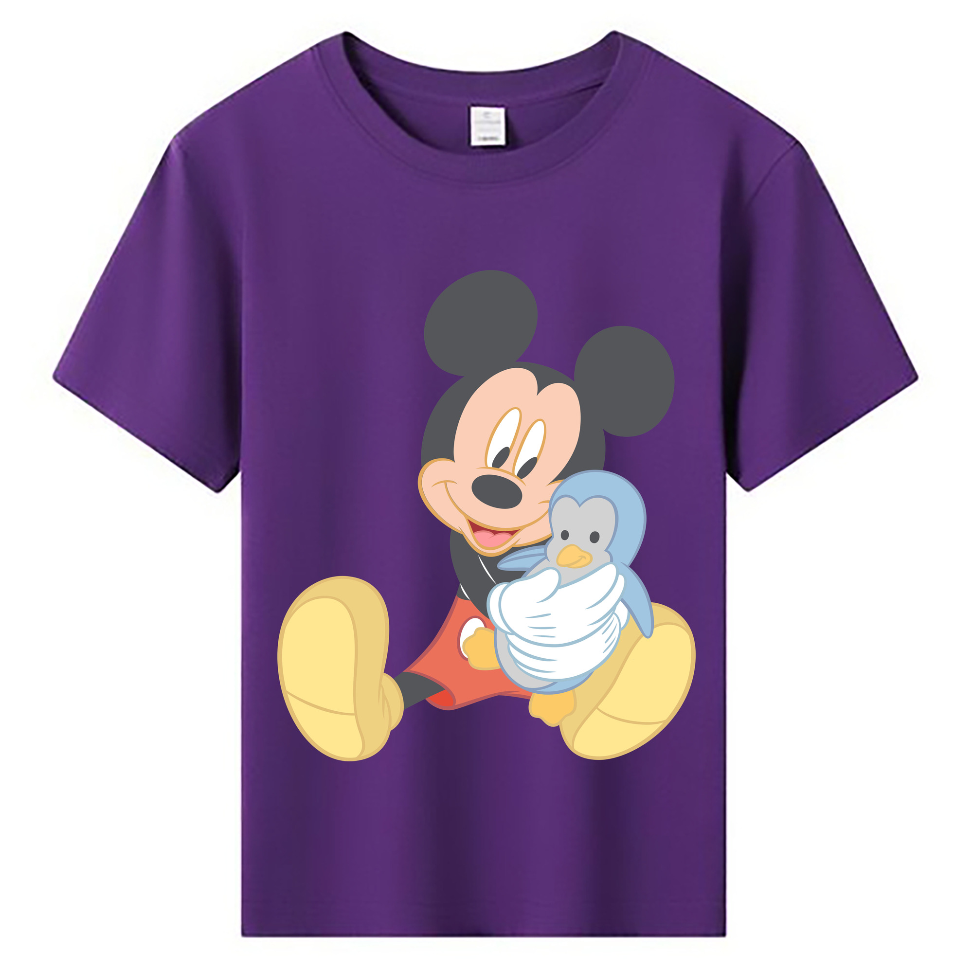 ミッキーマウス Mickey Mouse 綿100％キッズTシャツ（フロントプリント）