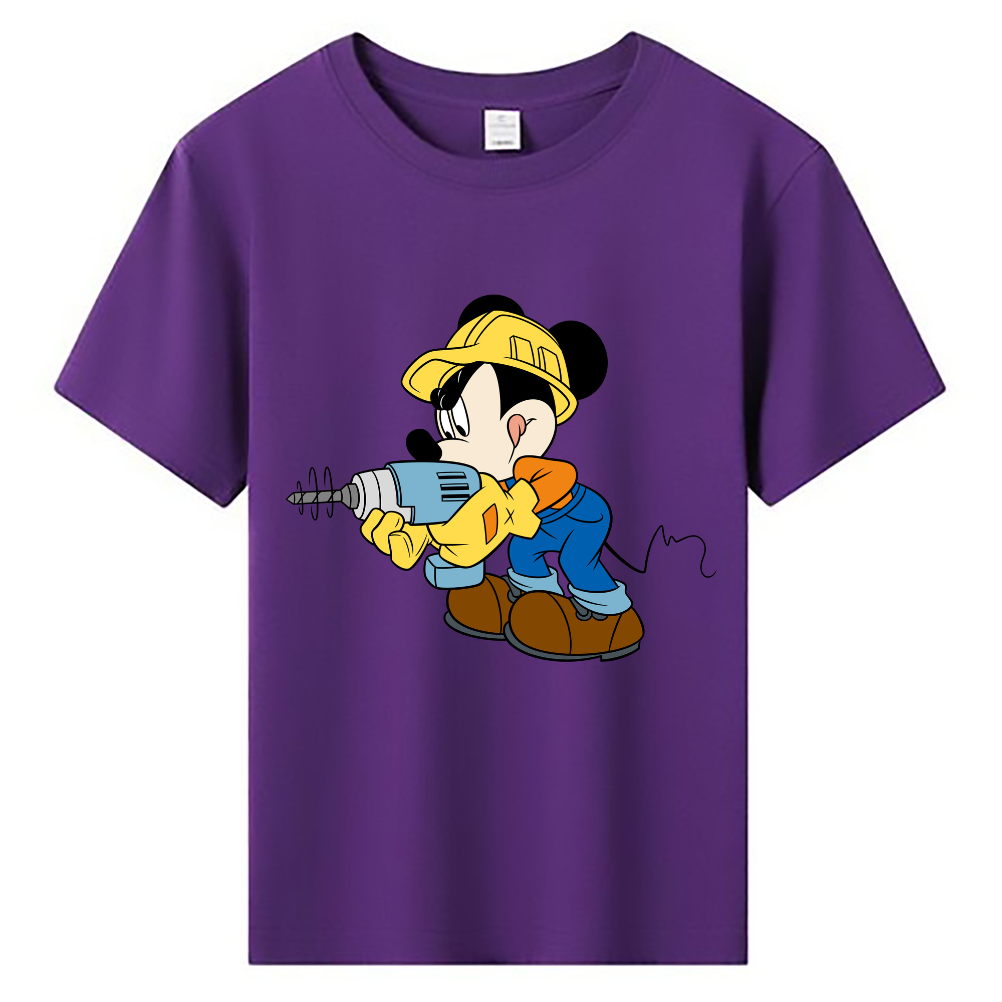 ミッキーマウス Mickey Mouse 綿100％キッズTシャツ（フロントプリント）