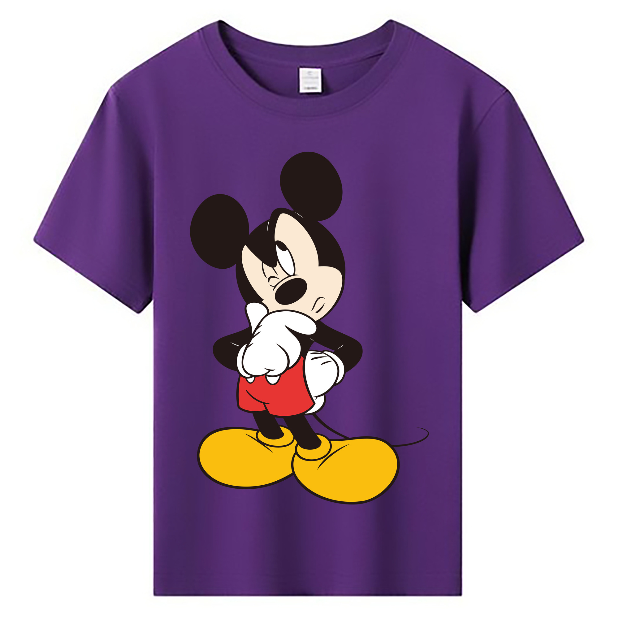 ミッキーマウス Mickey Mouse 綿100％キッズTシャツ（フロントプリント）