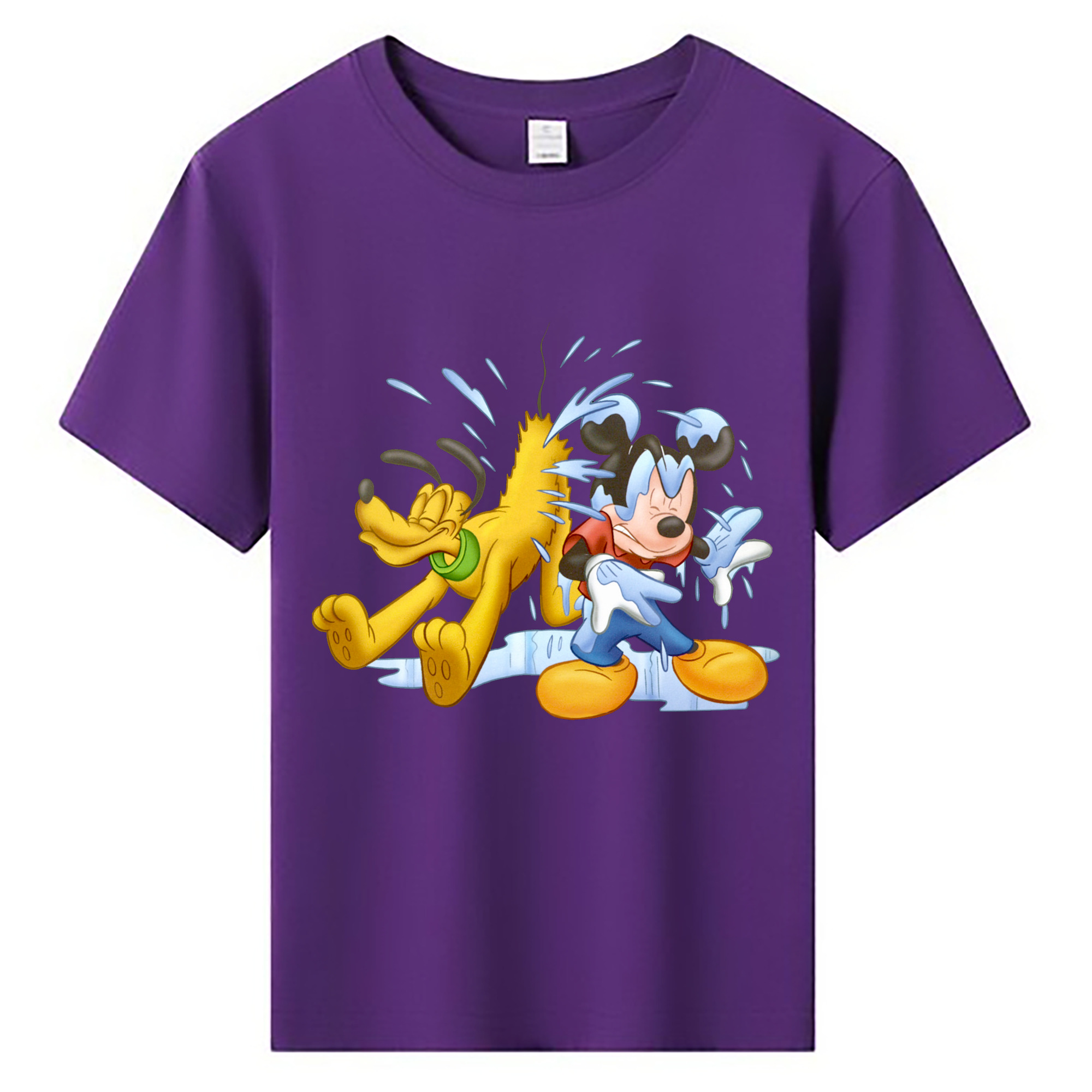ミッキーマウス Mickey Mouse 綿100％キッズTシャツ（フロントプリント）