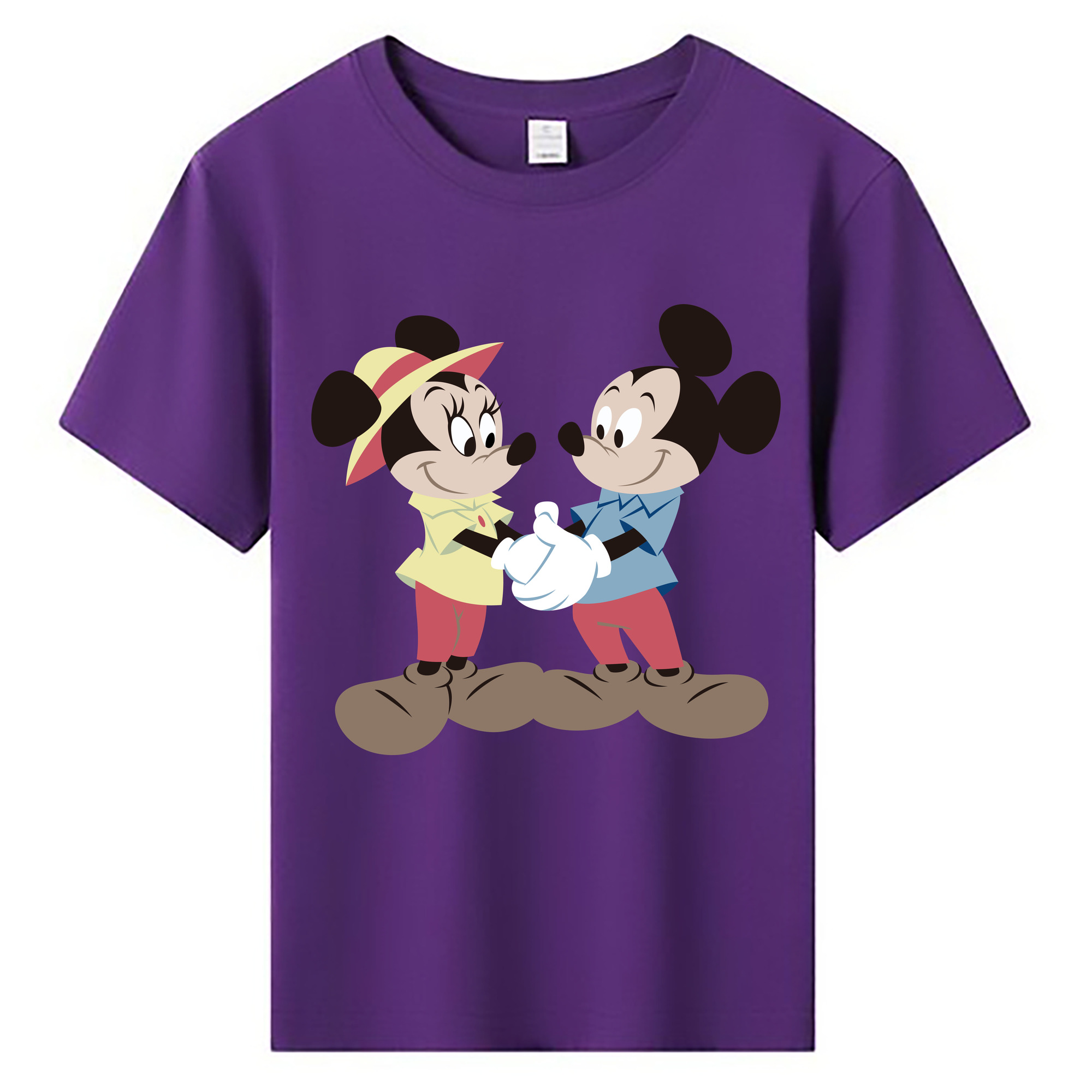 ミッキーマウス Mickey Mouse 綿100％キッズTシャツ（フロントプリント）