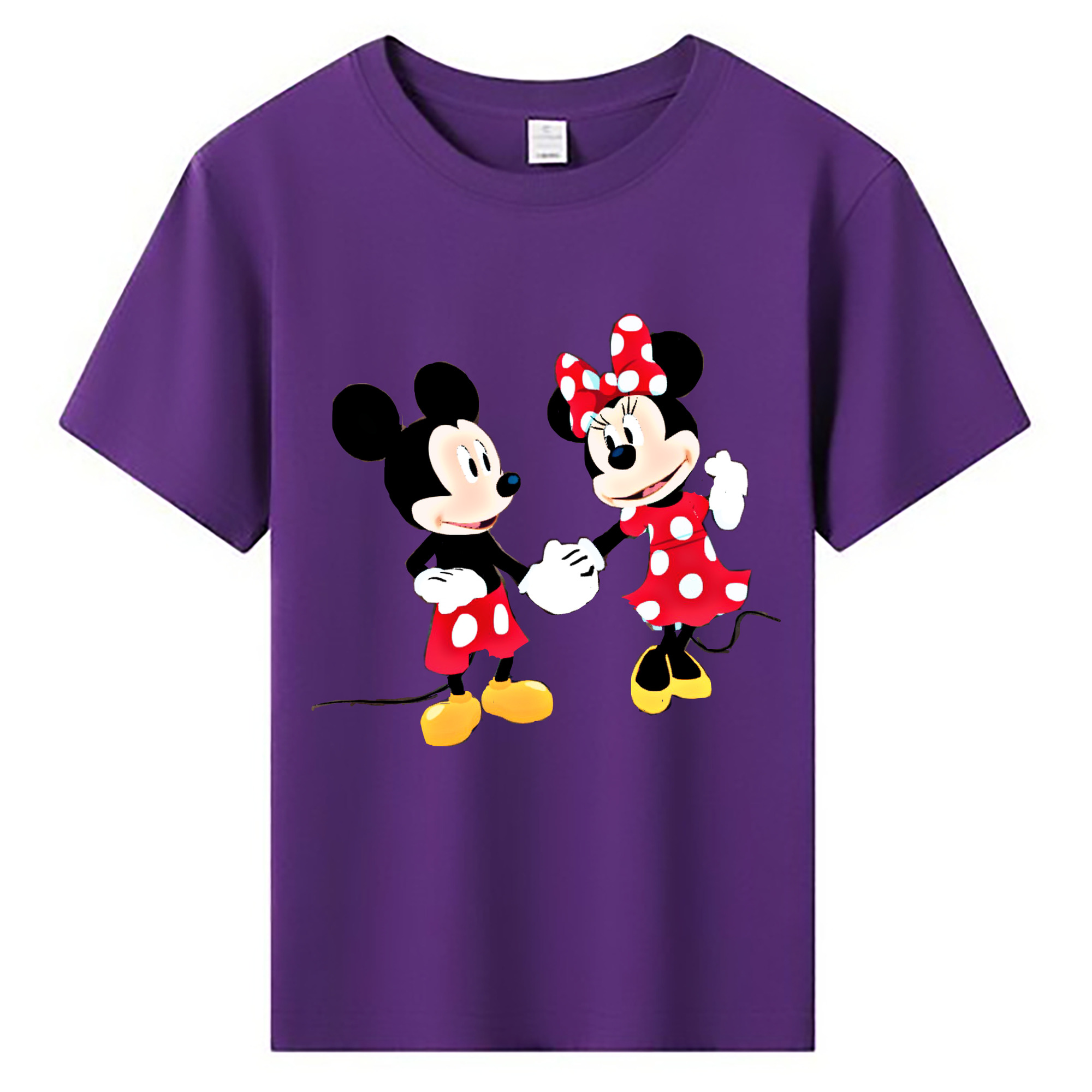 ミッキーマウス Mickey Mouse 綿100％キッズTシャツ（フロントプリント）