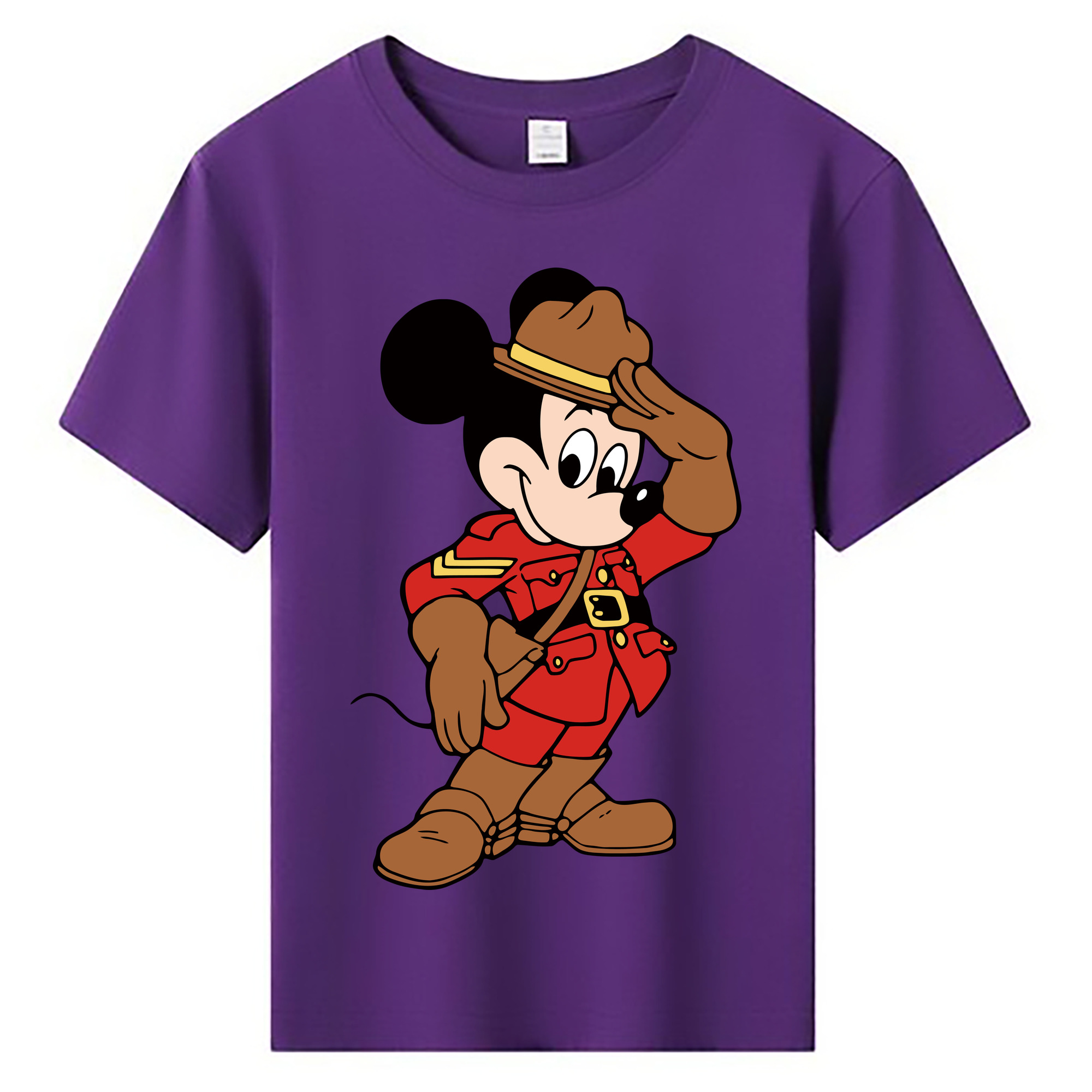 ミッキーマウス Mickey Mouse 綿100％キッズTシャツ（フロントプリント）