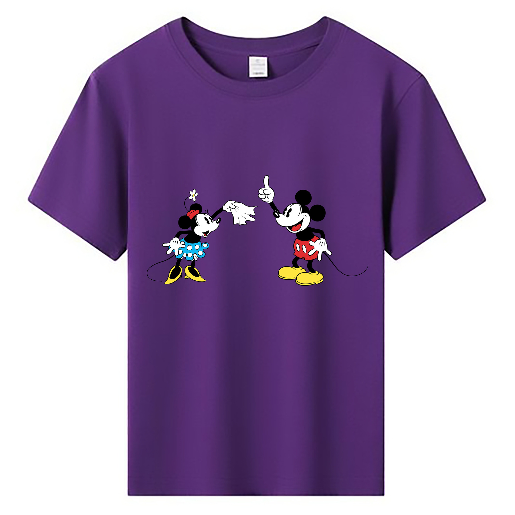 ミッキーマウス Mickey Mouse 綿100％キッズTシャツ（フロントプリント）
