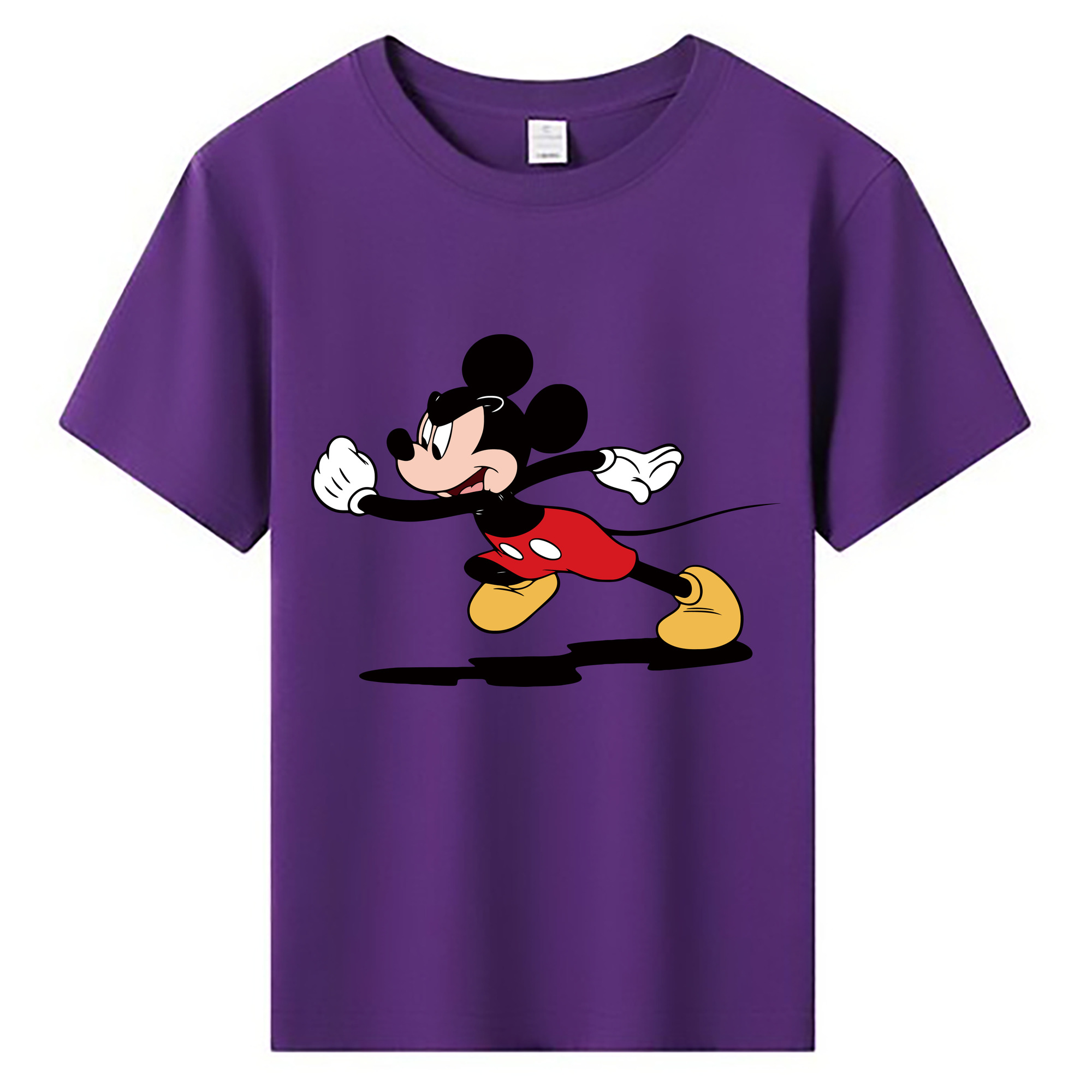 ミッキーマウス Mickey Mouse 綿100％キッズTシャツ（フロントプリント）