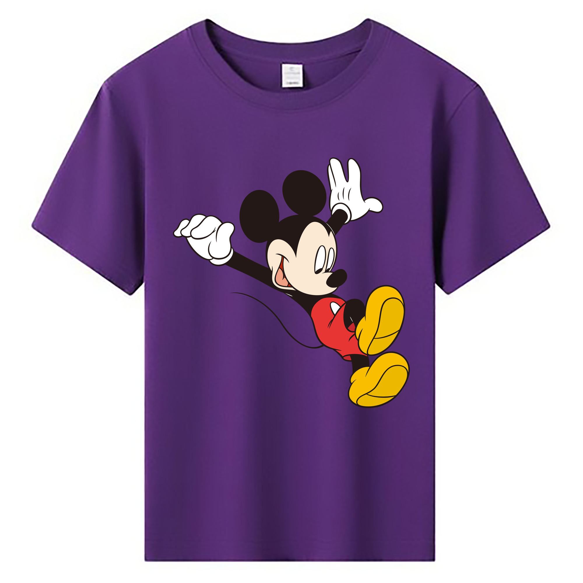 ミッキーマウス Mickey Mouse 綿100％キッズTシャツ（フロントプリント）