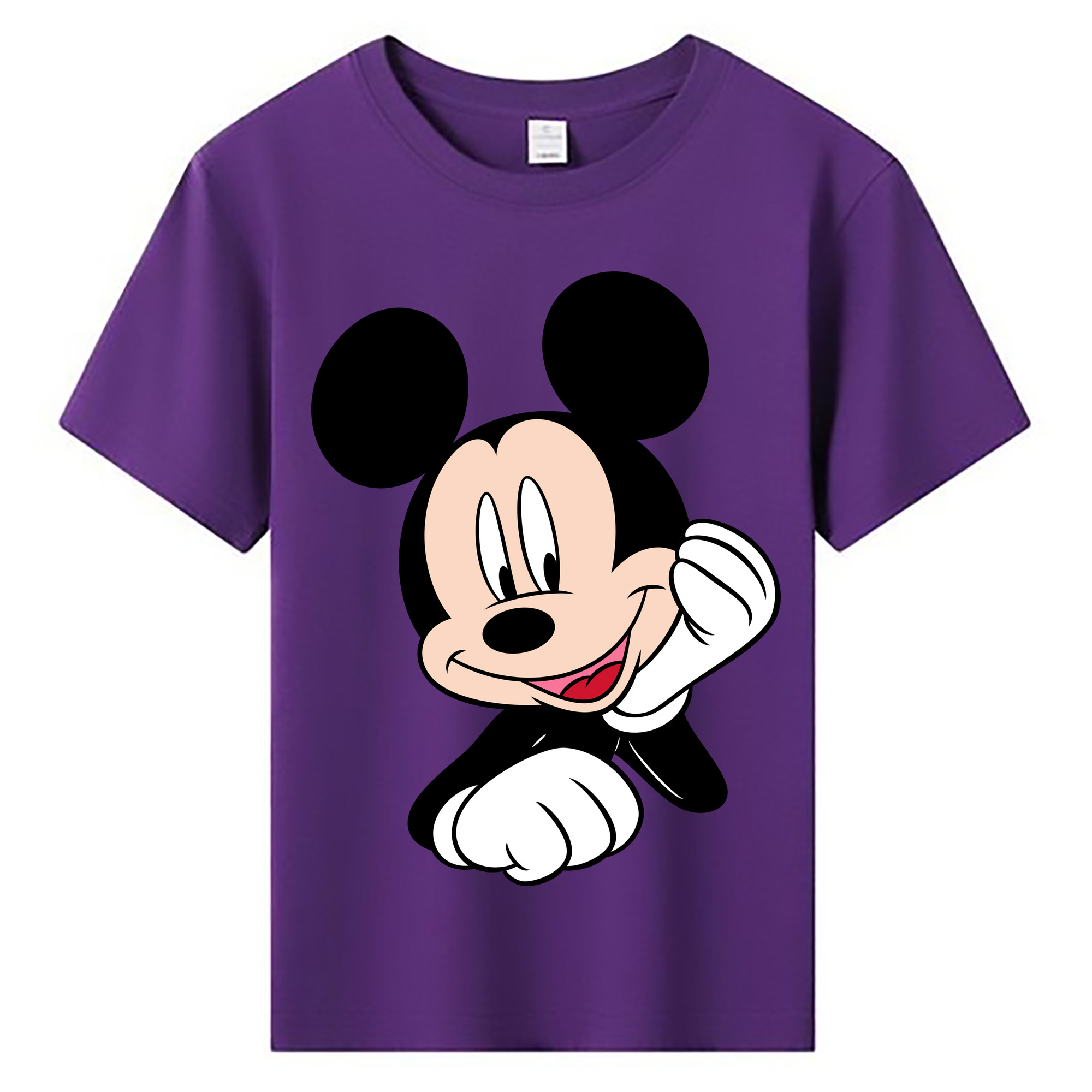 ミッキーマウス Mickey Mouse 綿100％キッズTシャツ（フロントプリント）