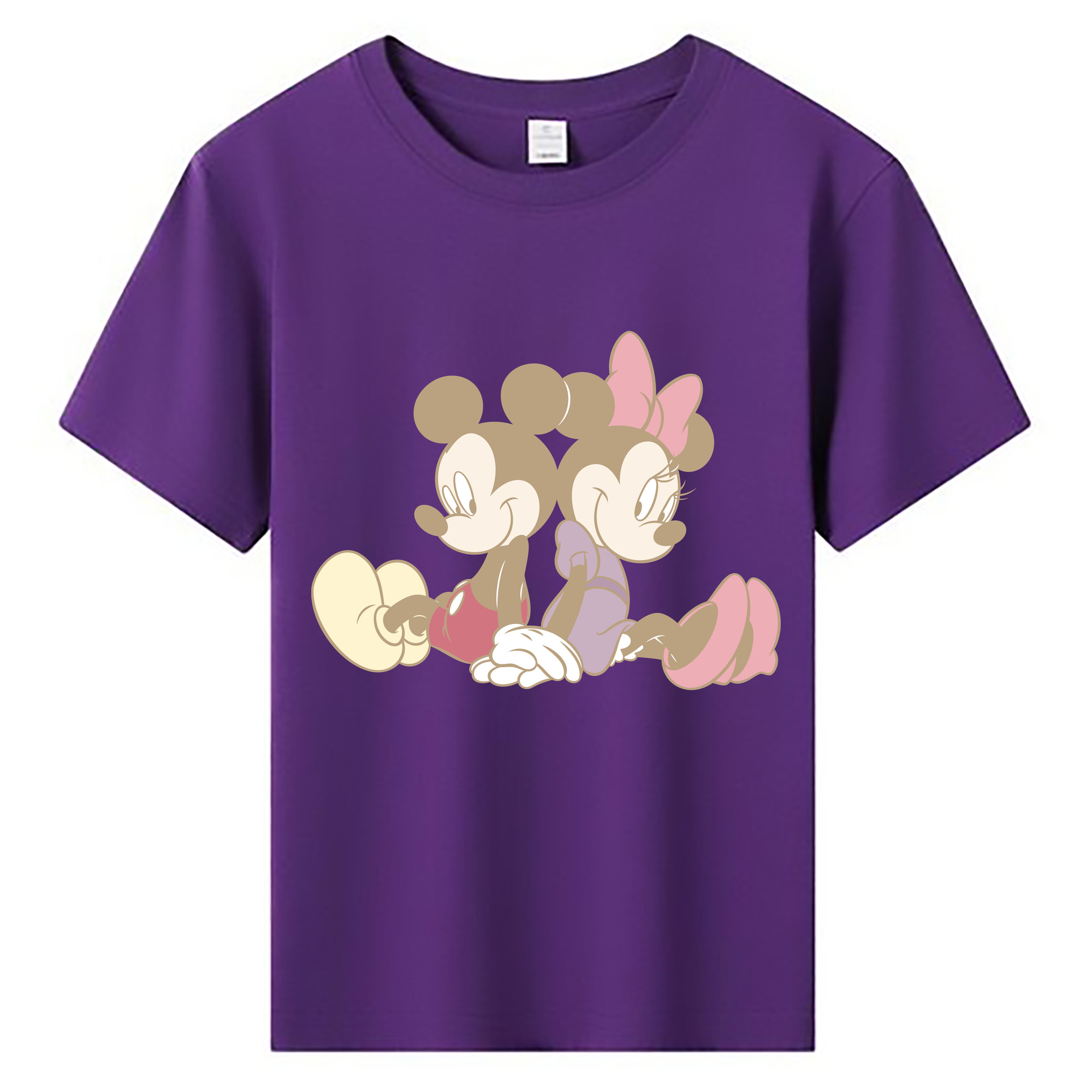 ミッキーマウス Mickey Mouse 綿100％キッズTシャツ（フロントプリント）