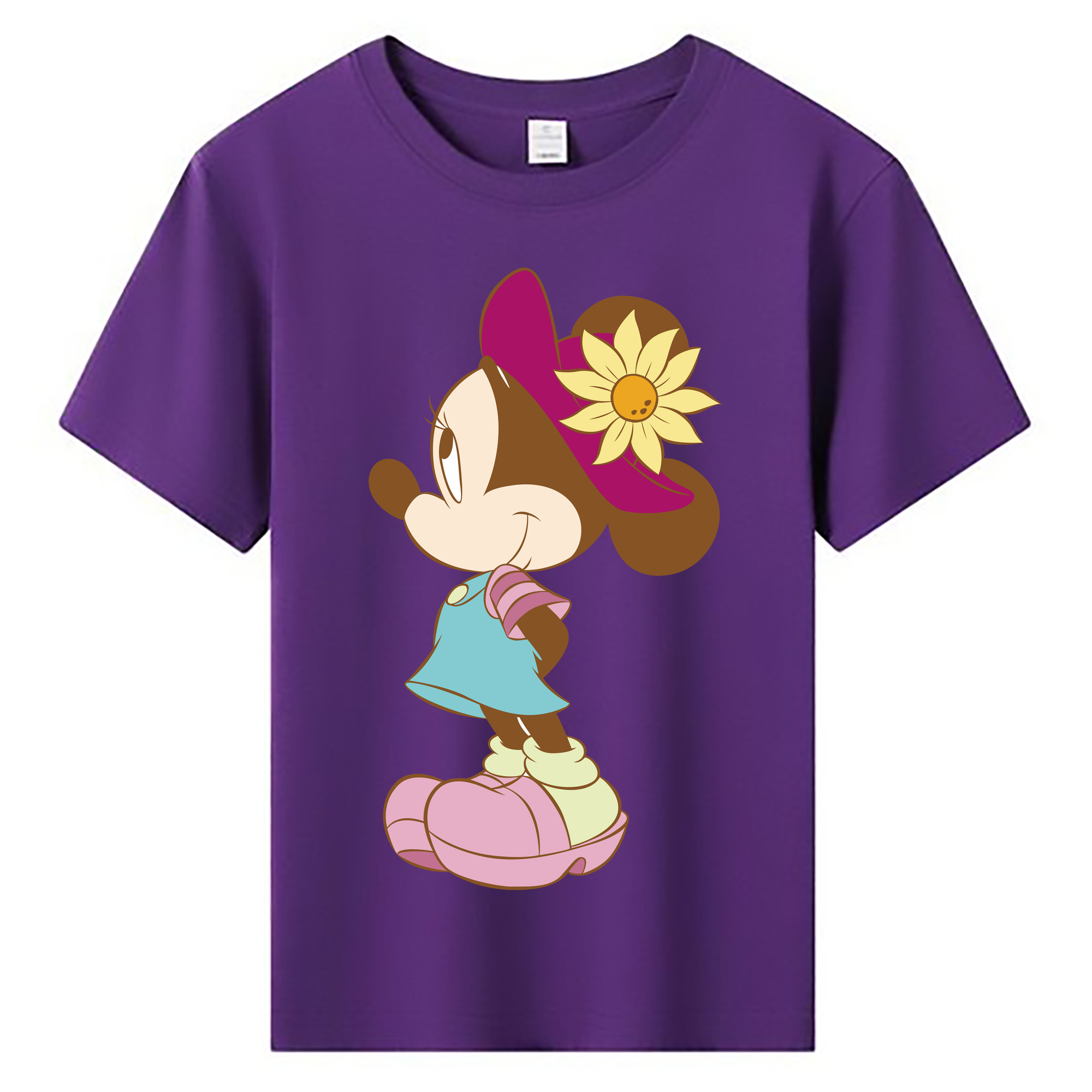 ミッキーマウス Mickey Mouse 綿100％キッズTシャツ（フロントプリント）