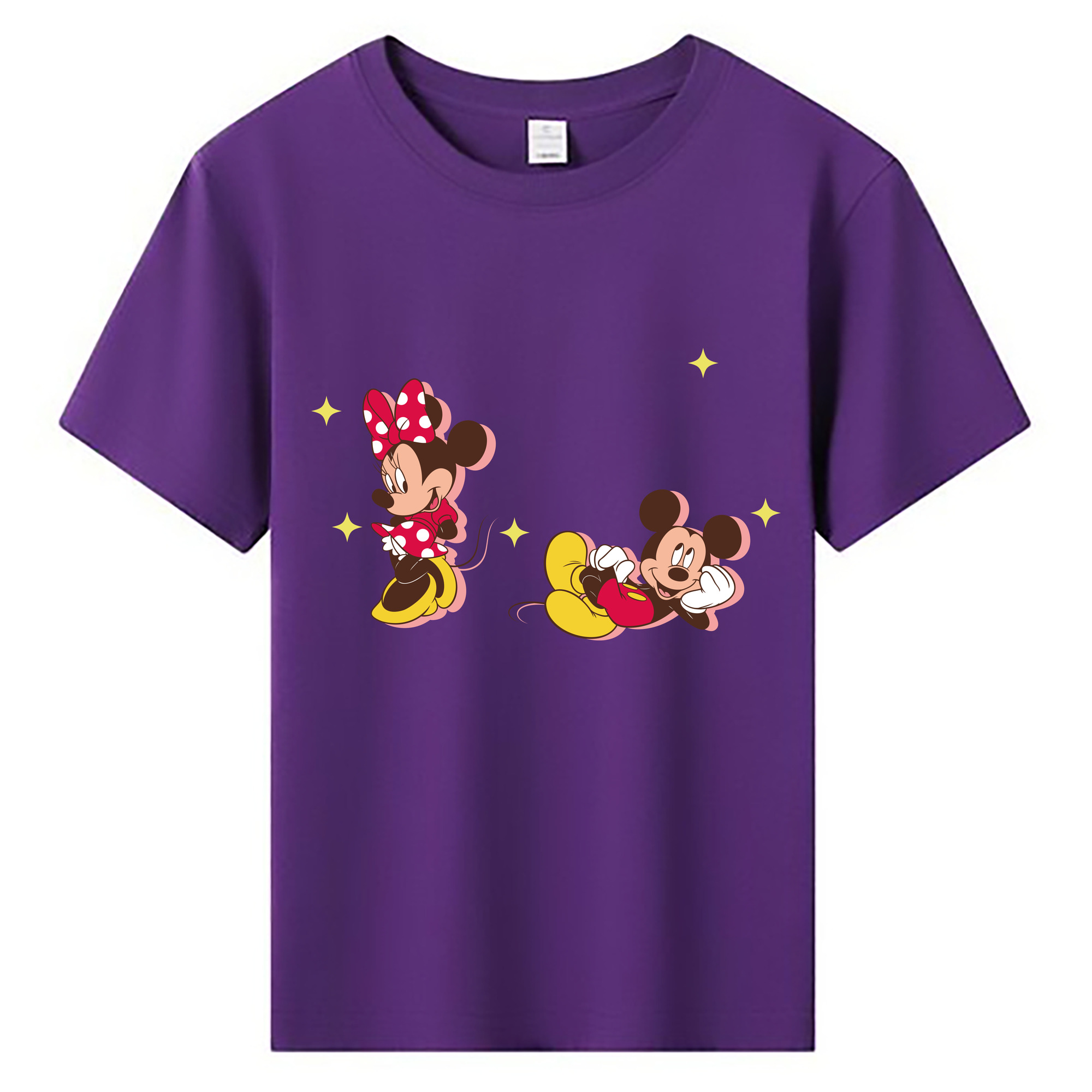 ミッキーマウス Mickey Mouse 綿100％キッズTシャツ（フロントプリント）