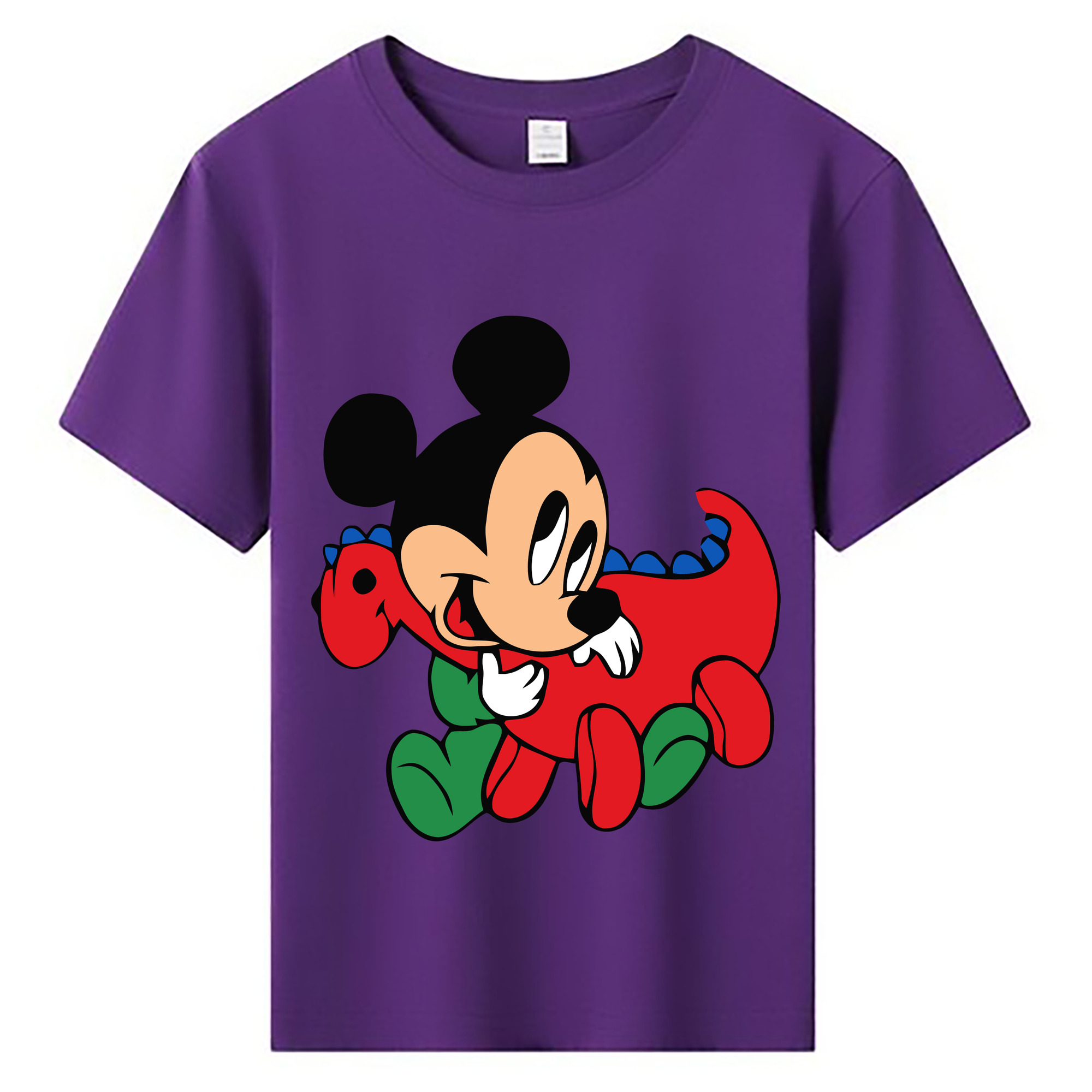 ミッキーマウス Mickey Mouse 綿100％キッズTシャツ（フロントプリント）