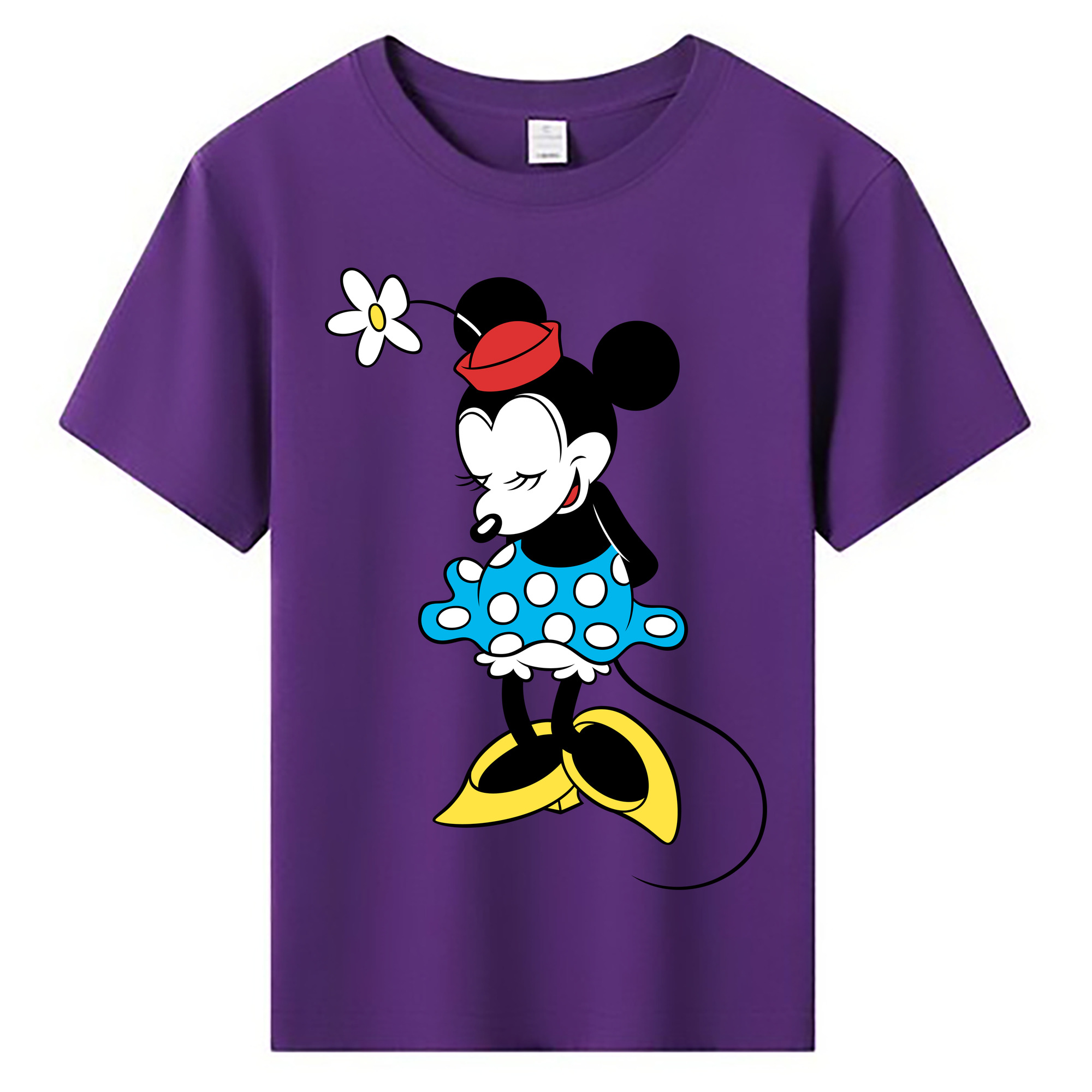ミッキーマウス Mickey Mouse 綿100％キッズTシャツ（フロントプリント）
