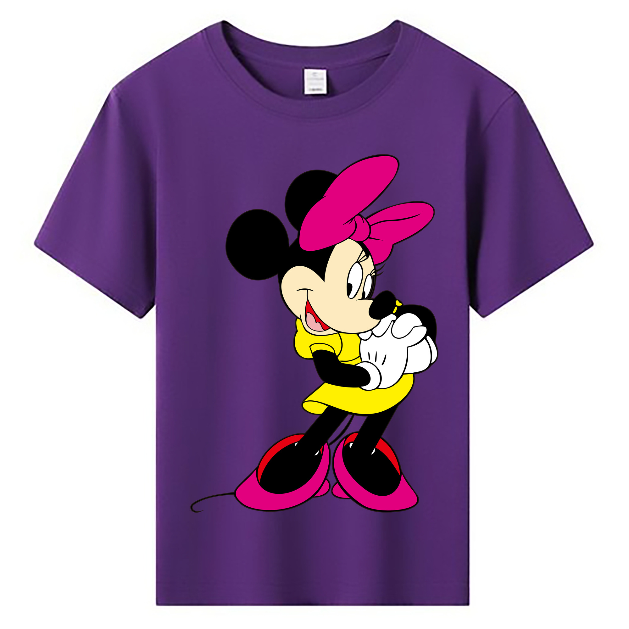 ミッキーマウス Mickey Mouse 綿100％キッズTシャツ（フロントプリント）