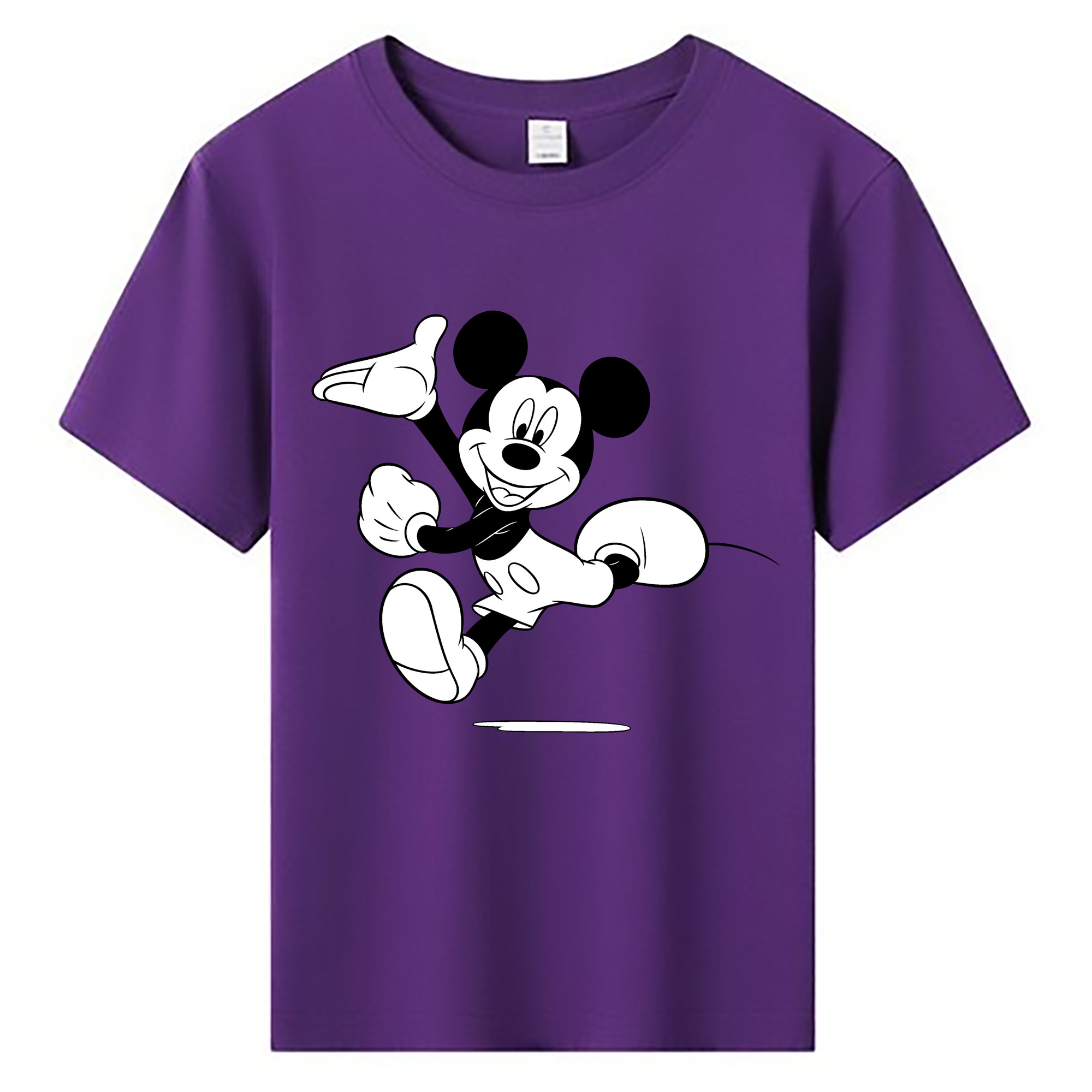 ミッキーマウス Mickey Mouse 綿100％キッズTシャツ（フロントプリント）