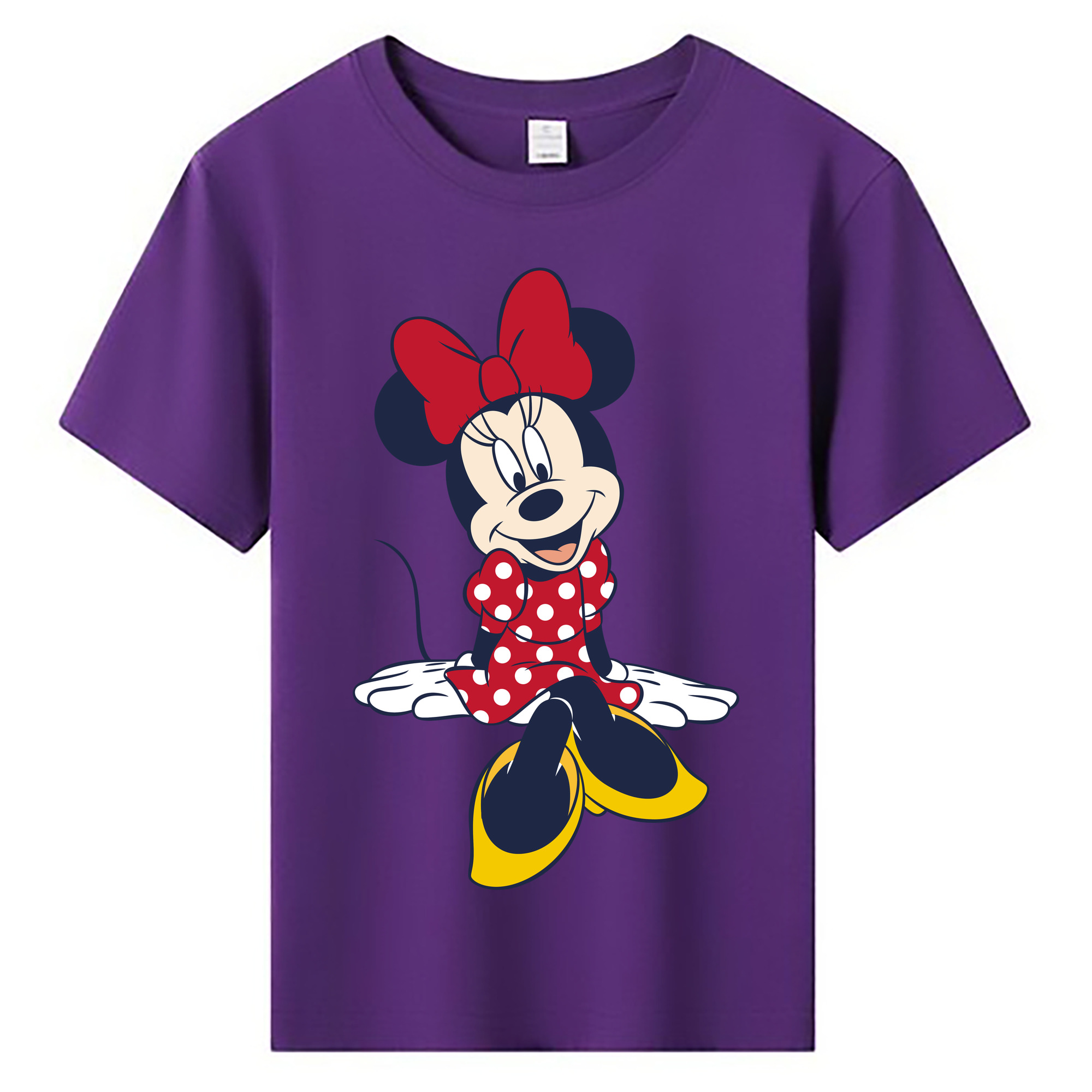 ミッキーマウス Mickey Mouse 綿100％キッズTシャツ（フロントプリント）
