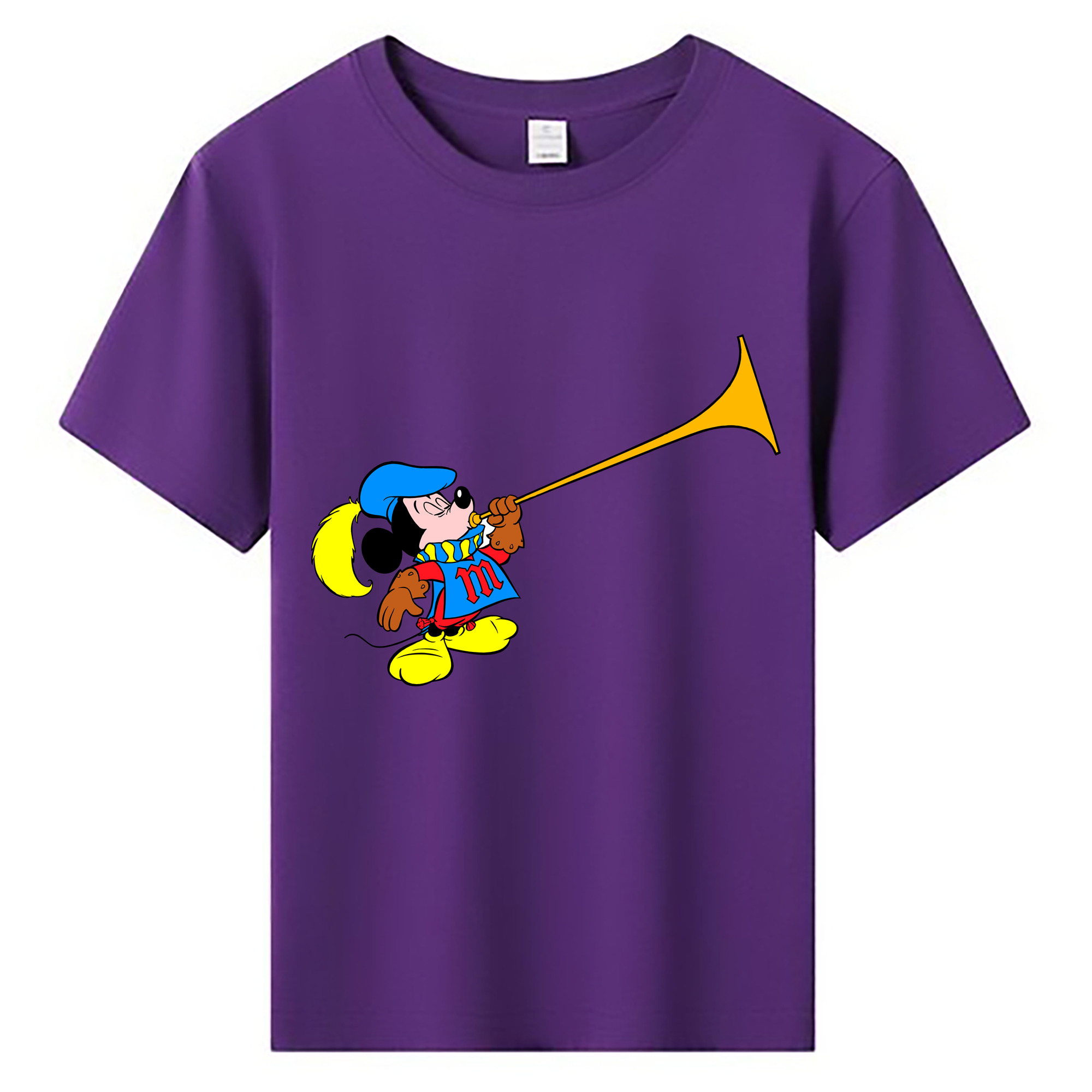 ミッキーマウス Mickey Mouse 綿100％キッズTシャツ（フロントプリント）