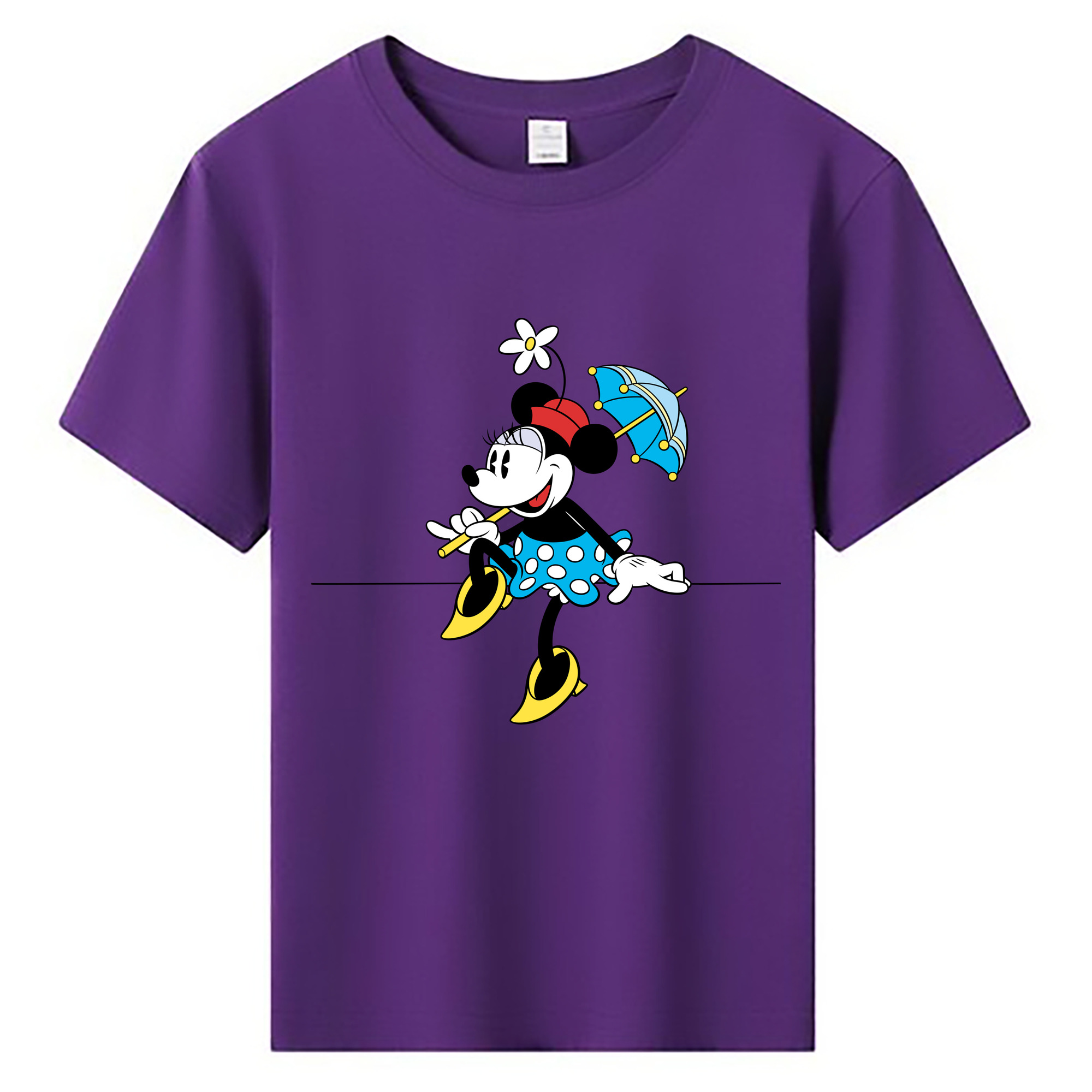 ミッキーマウス Mickey Mouse 綿100％キッズTシャツ（フロントプリント）