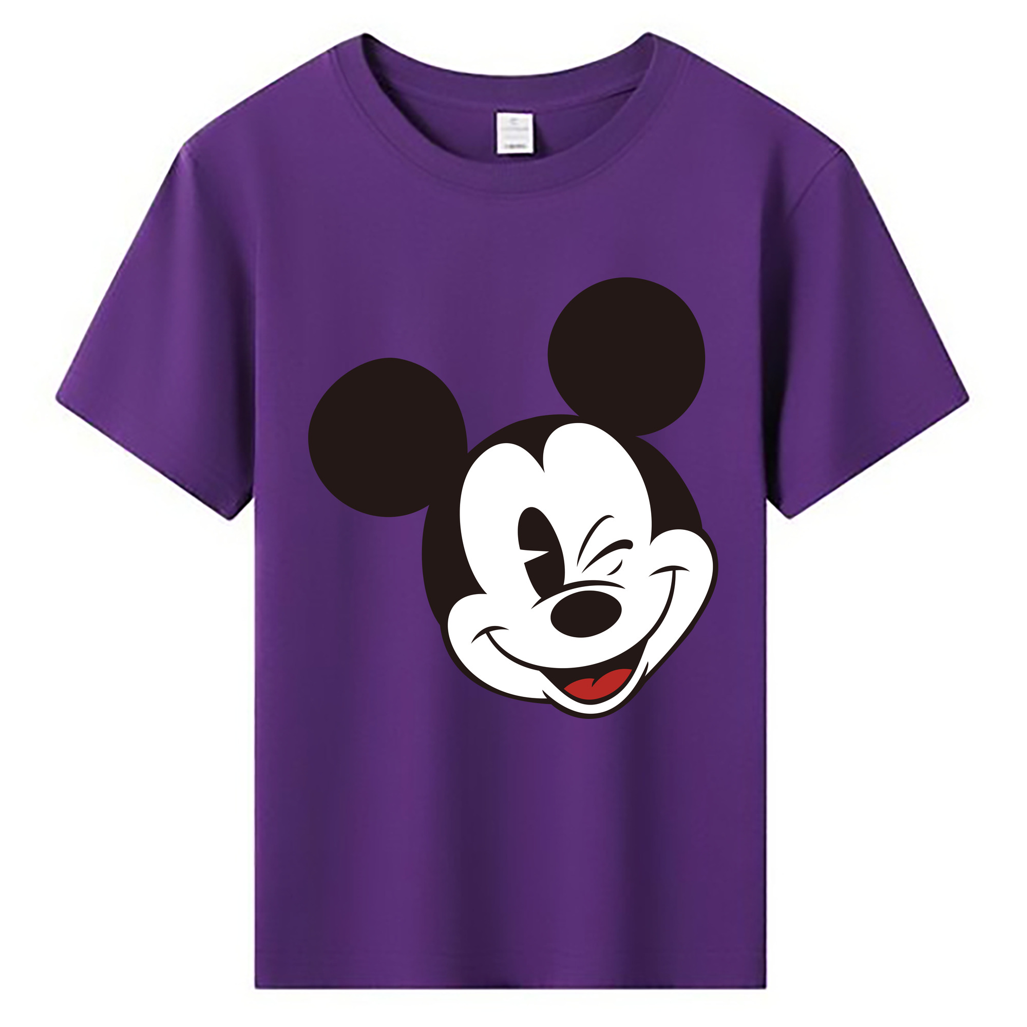 ミッキーマウス Mickey Mouse 綿100％キッズTシャツ（フロントプリント）
