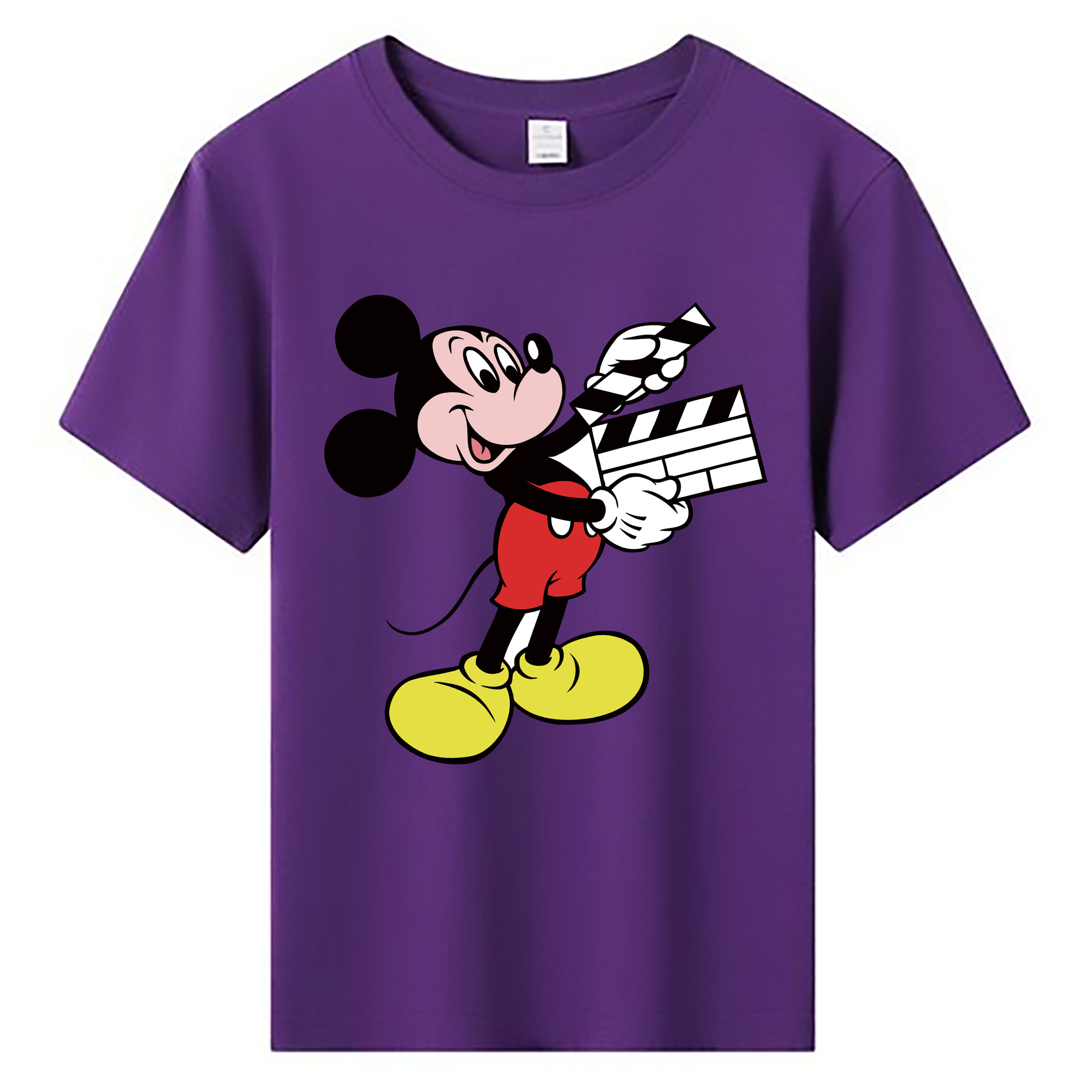 ミッキーマウス Mickey Mouse 綿100％キッズTシャツ（フロントプリント）