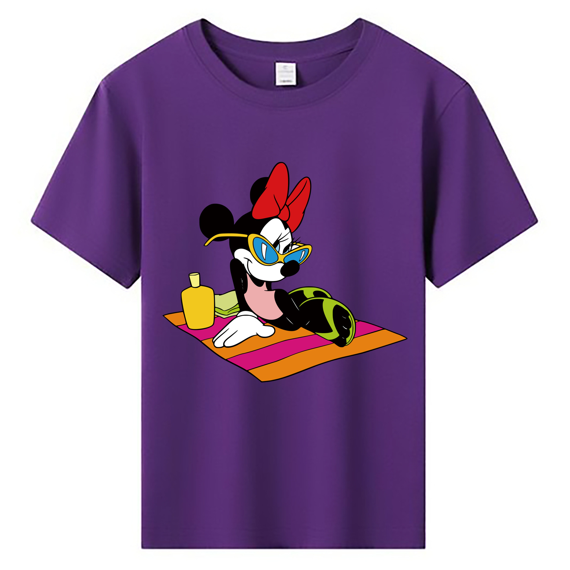 ミッキーマウス Mickey Mouse 綿100％キッズTシャツ（フロントプリント）