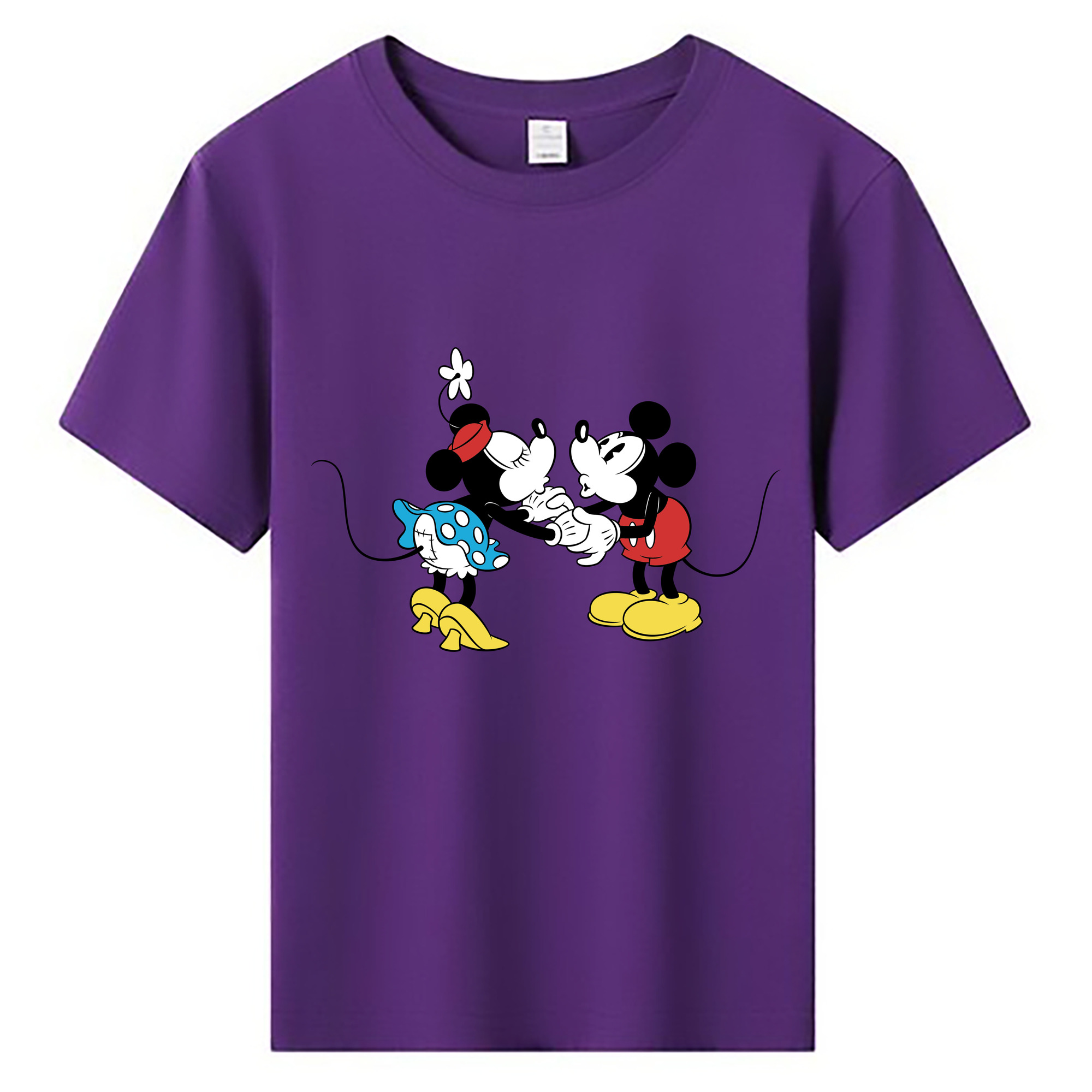 ミッキーマウス Mickey Mouse 綿100％キッズTシャツ（フロントプリント）