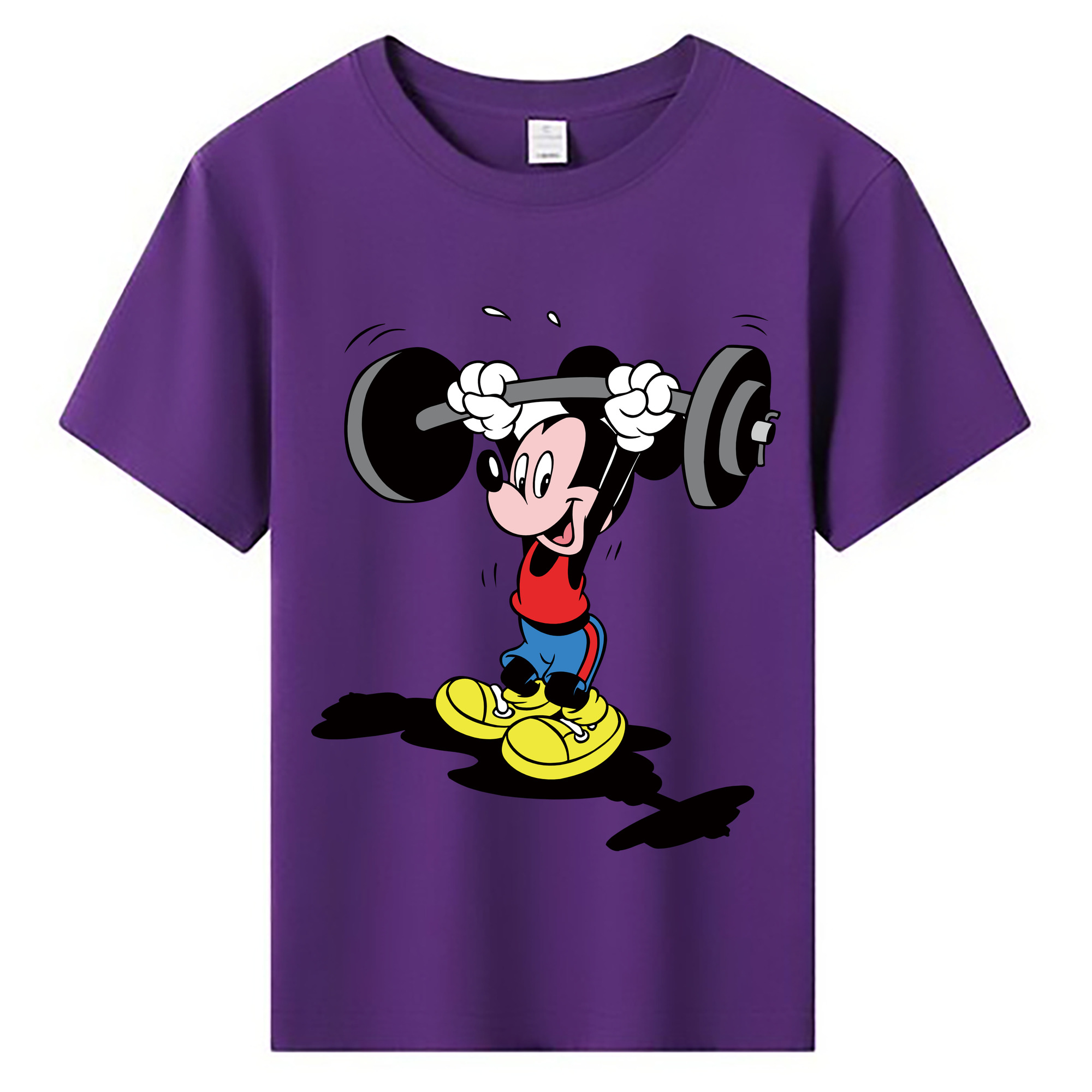ミッキーマウス Mickey Mouse 綿100％キッズTシャツ（フロントプリント）