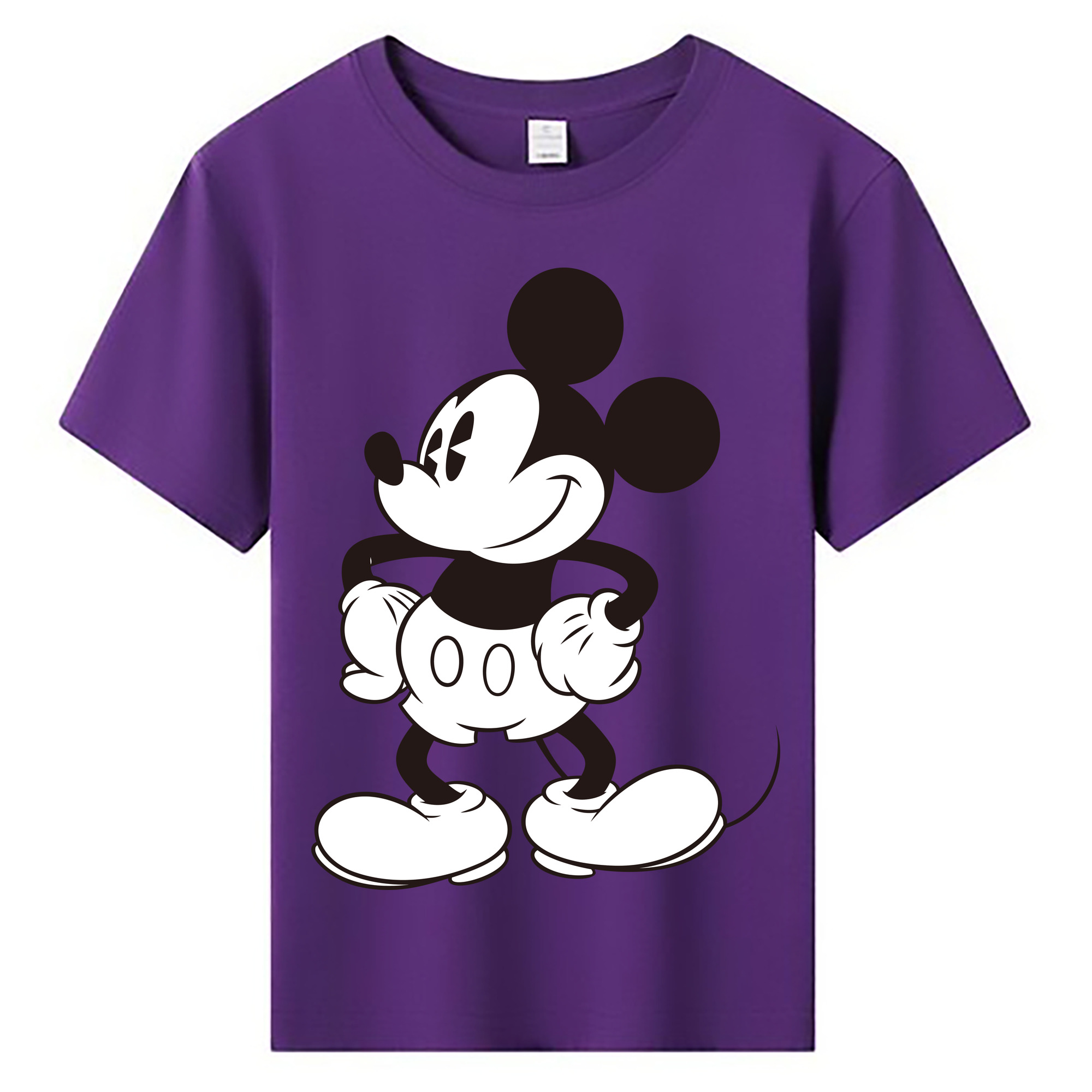 ミッキーマウス Mickey Mouse 綿100％キッズTシャツ（フロントプリント）