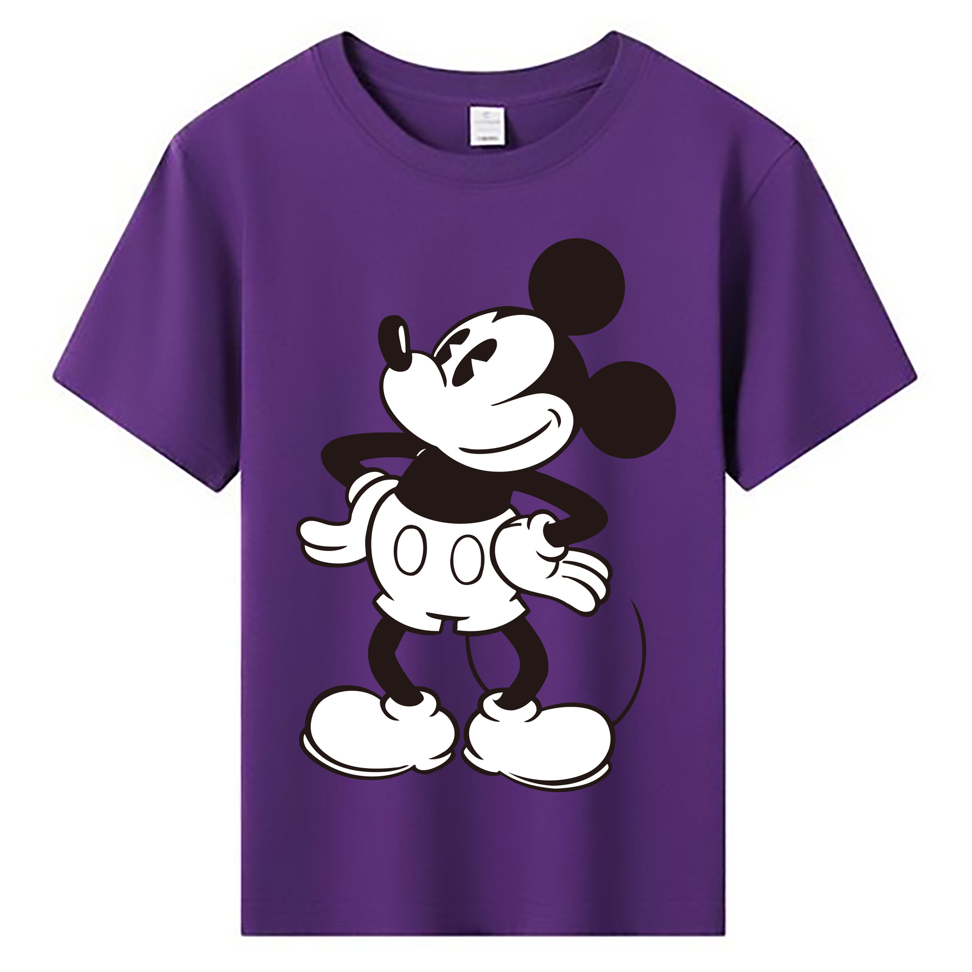 ミッキーマウス Mickey Mouse 綿100％キッズTシャツ（フロントプリント）