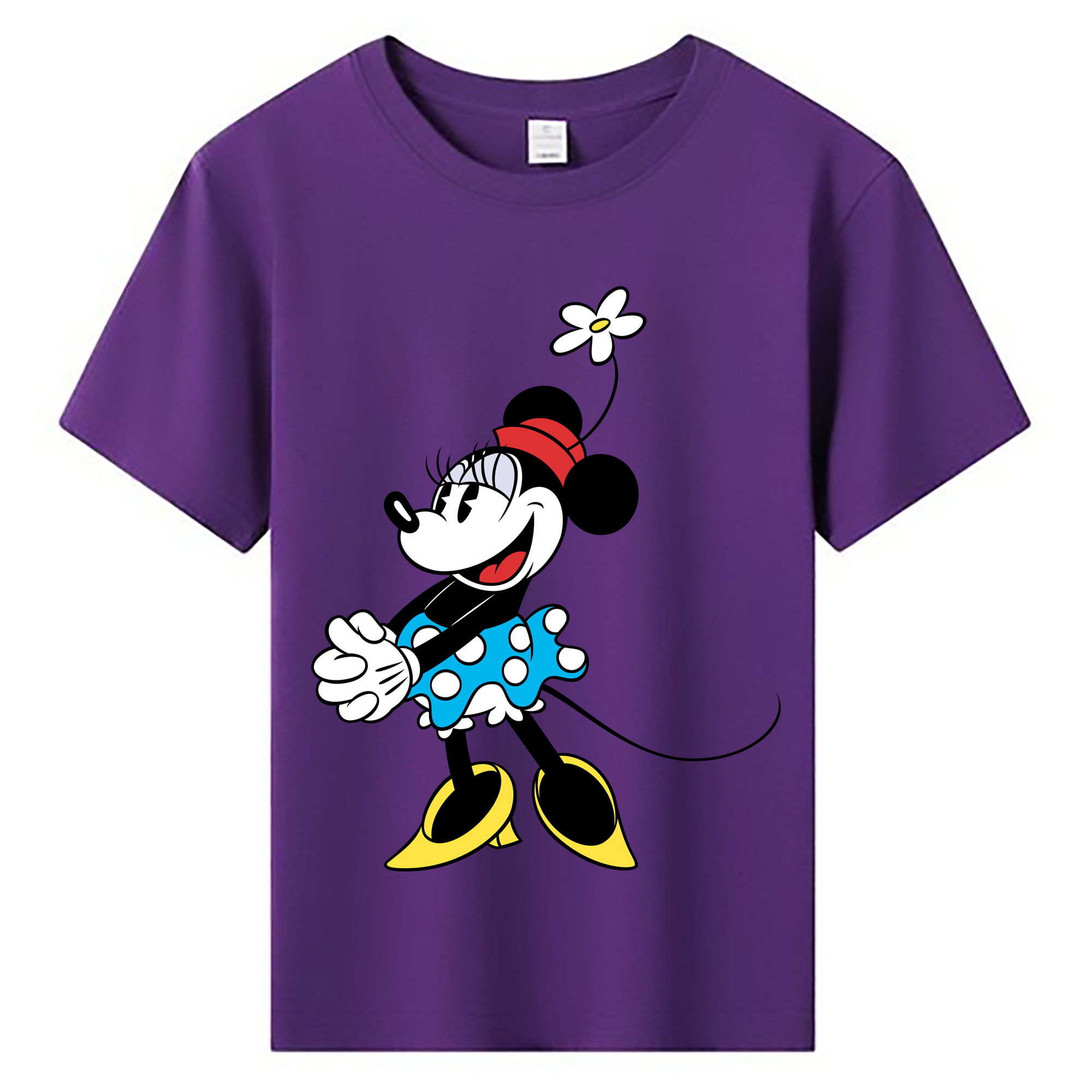 ミッキーマウス Mickey Mouse 綿100％キッズTシャツ（フロントプリント）