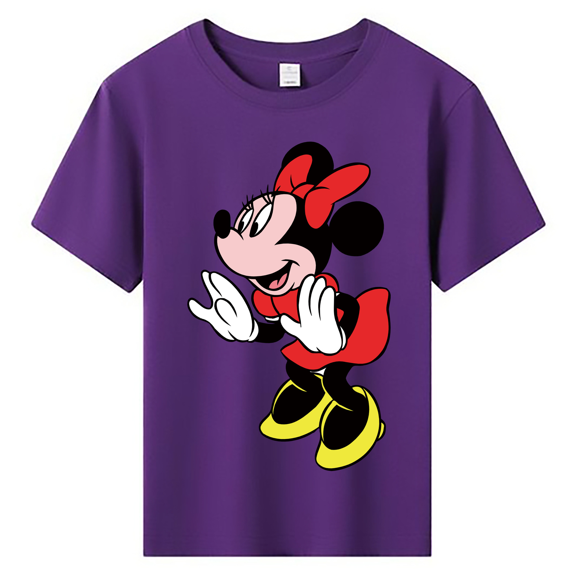 ミッキーマウス Mickey Mouse 綿100％キッズTシャツ（フロントプリント）