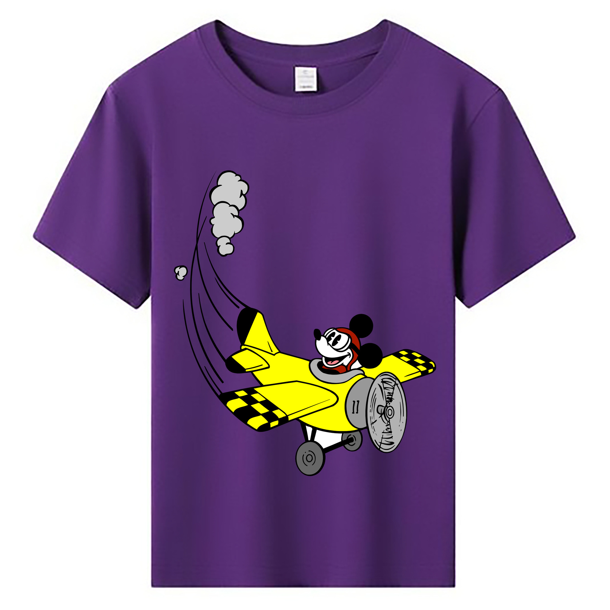 ミッキーマウス Mickey Mouse 綿100％キッズTシャツ（フロントプリント）