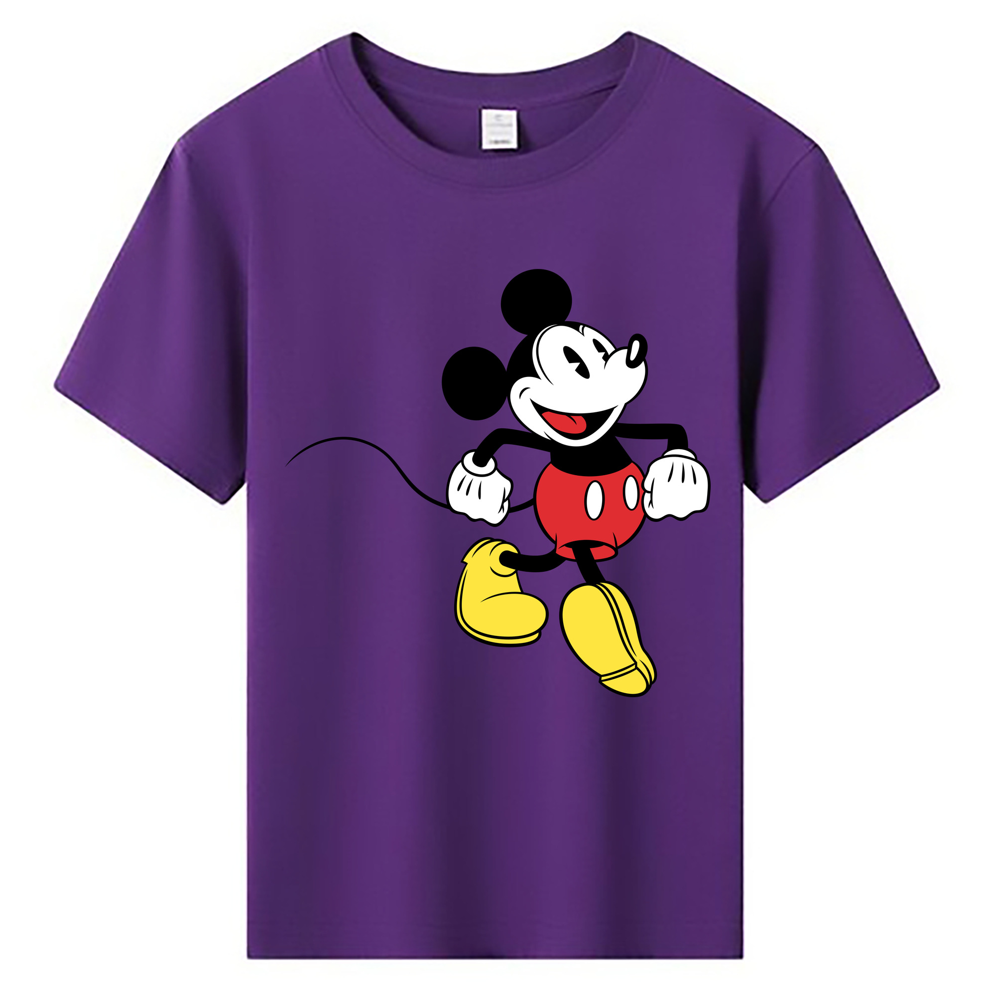 ミッキーマウス Mickey Mouse 綿100％キッズTシャツ（フロントプリント）