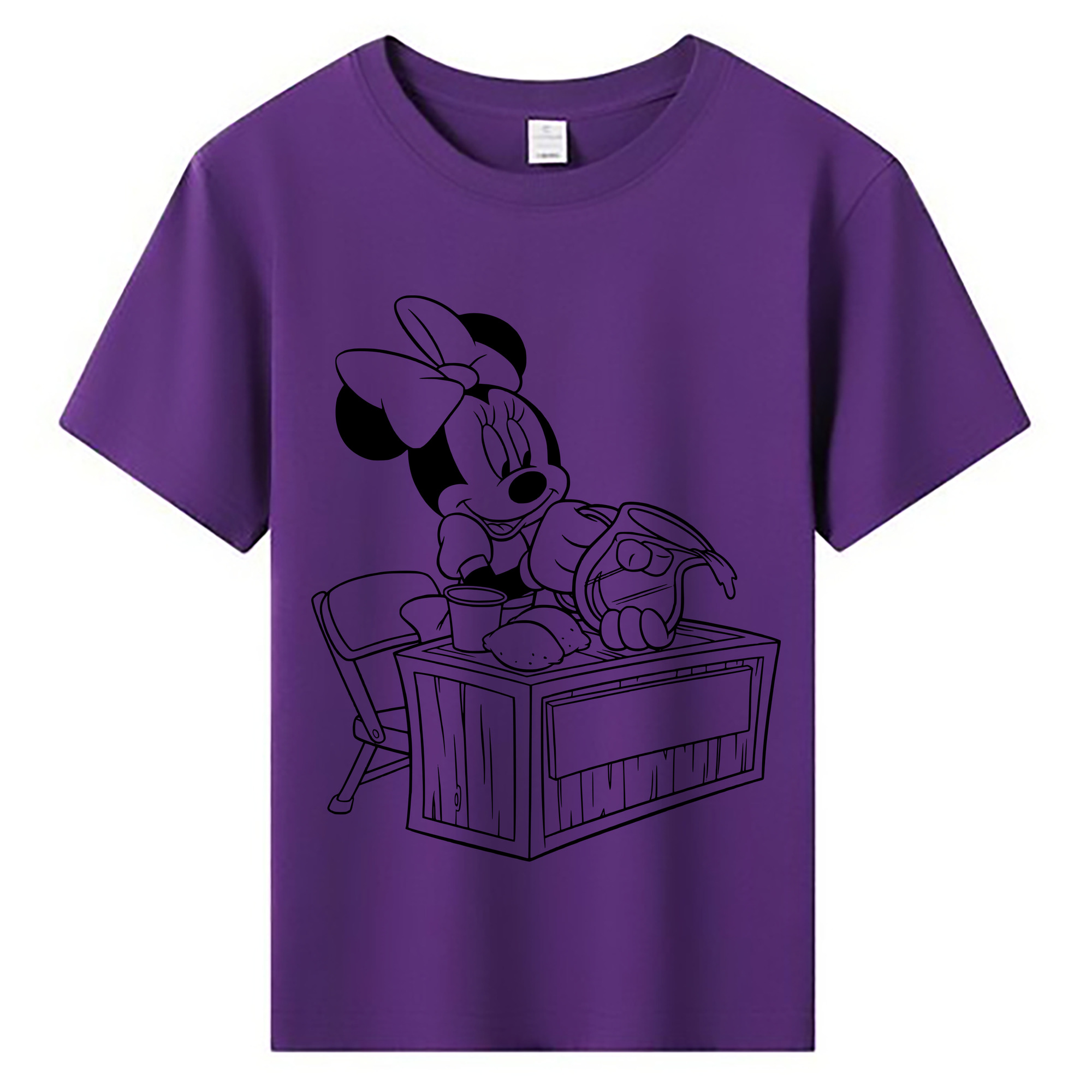 ミッキーマウス Mickey Mouse 綿100％キッズTシャツ（フロントプリント）