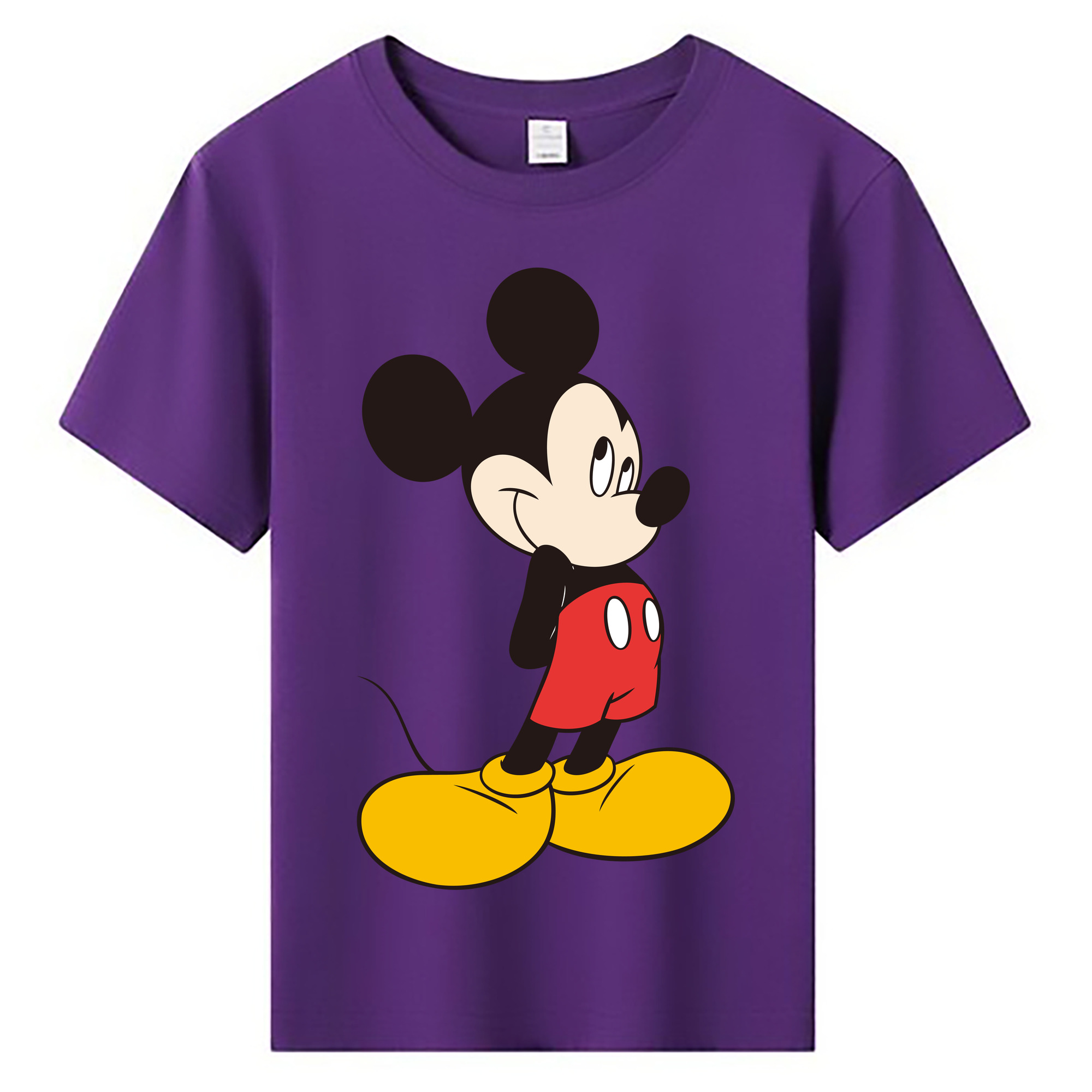 ミッキーマウス Mickey Mouse 綿100％キッズTシャツ（フロントプリント）
