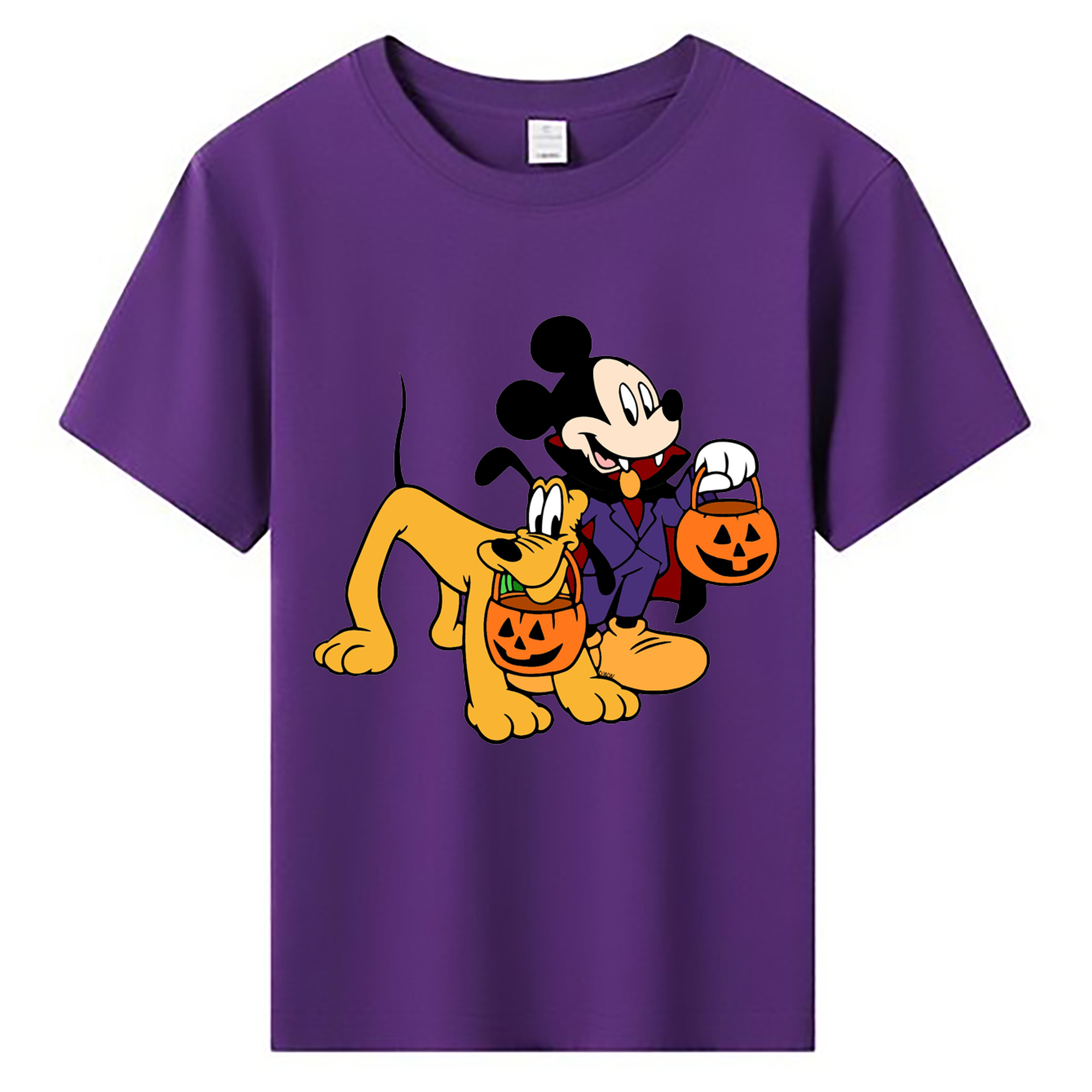 ミッキーマウス Mickey Mouse 綿100％キッズTシャツ（フロントプリント）