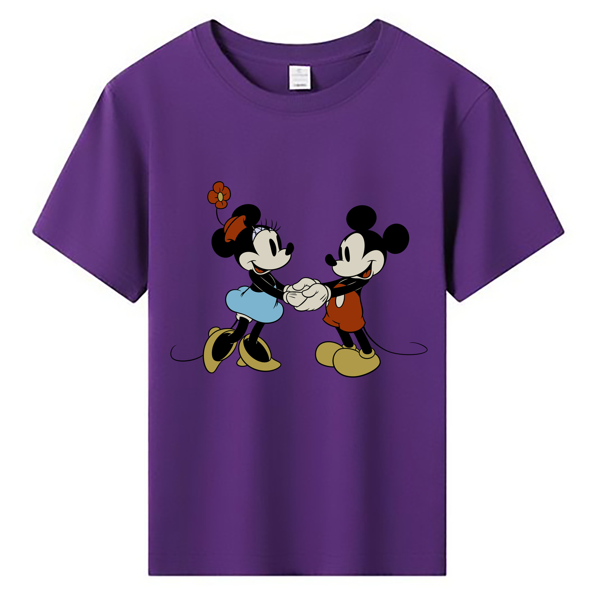 ミッキーマウス Mickey Mouse 綿100％キッズTシャツ（フロントプリント）