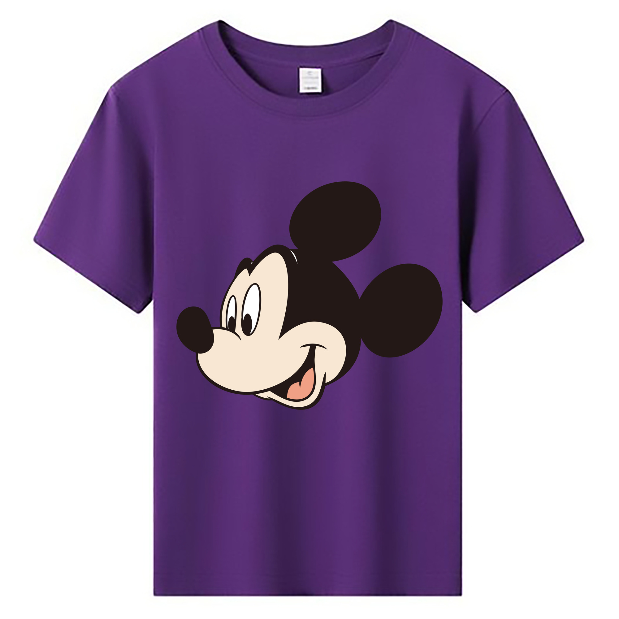 ミッキーマウス Mickey Mouse 綿100％キッズTシャツ（フロントプリント）