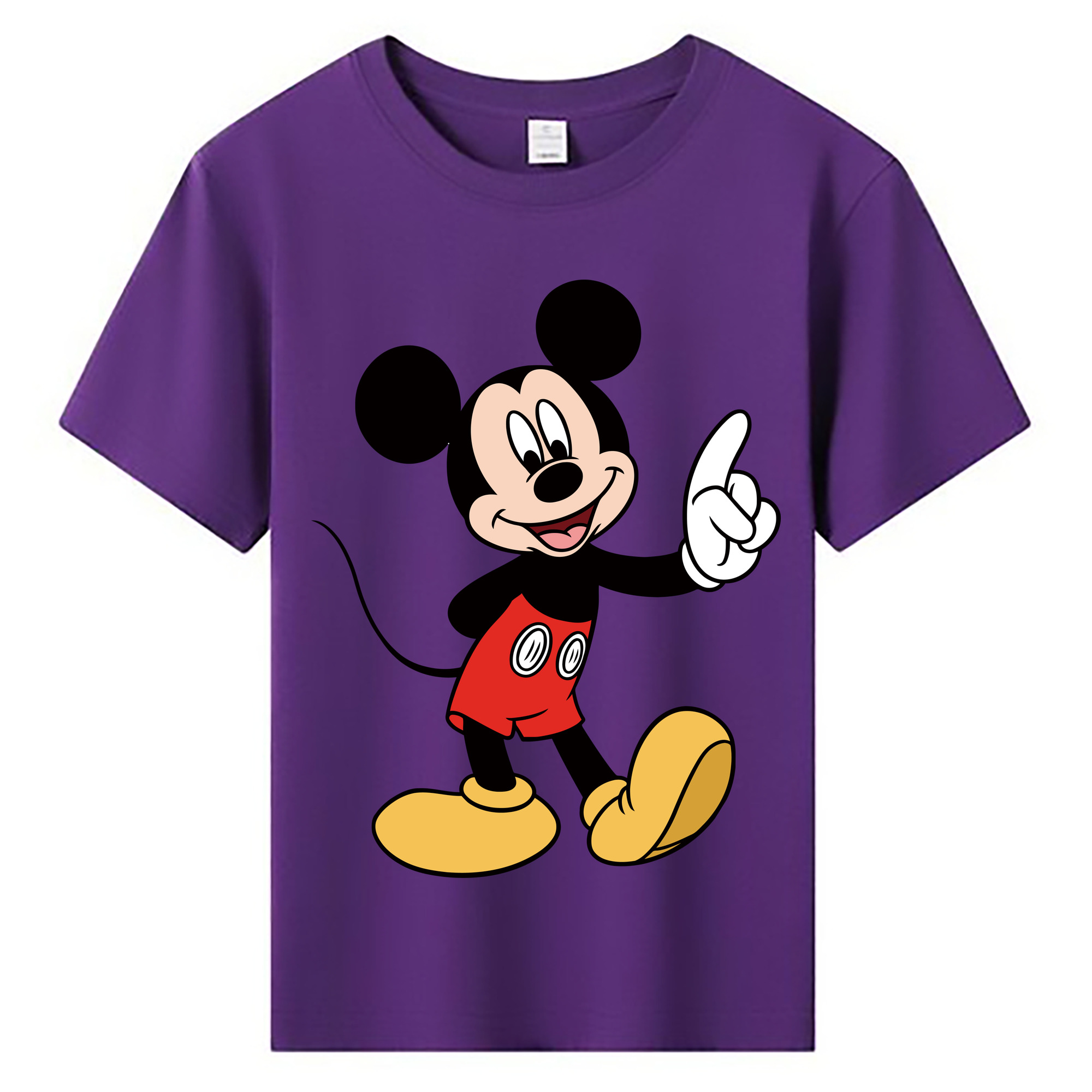 ミッキーマウス Mickey Mouse 綿100％キッズTシャツ（フロントプリント）