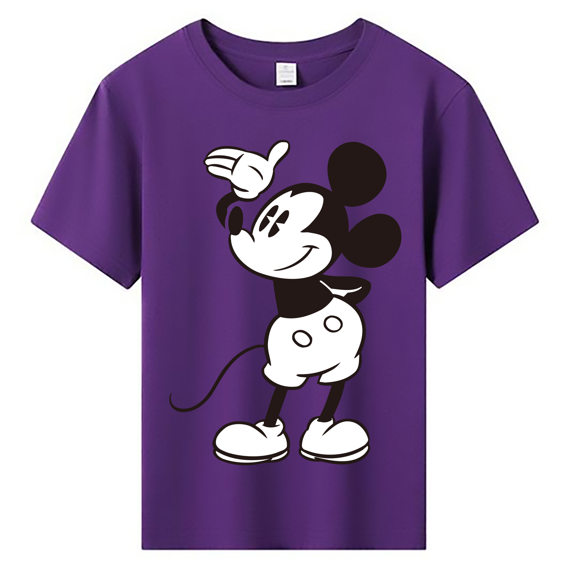 ミッキーマウス Mickey Mouse 綿100％キッズTシャツ（フロントプリント）