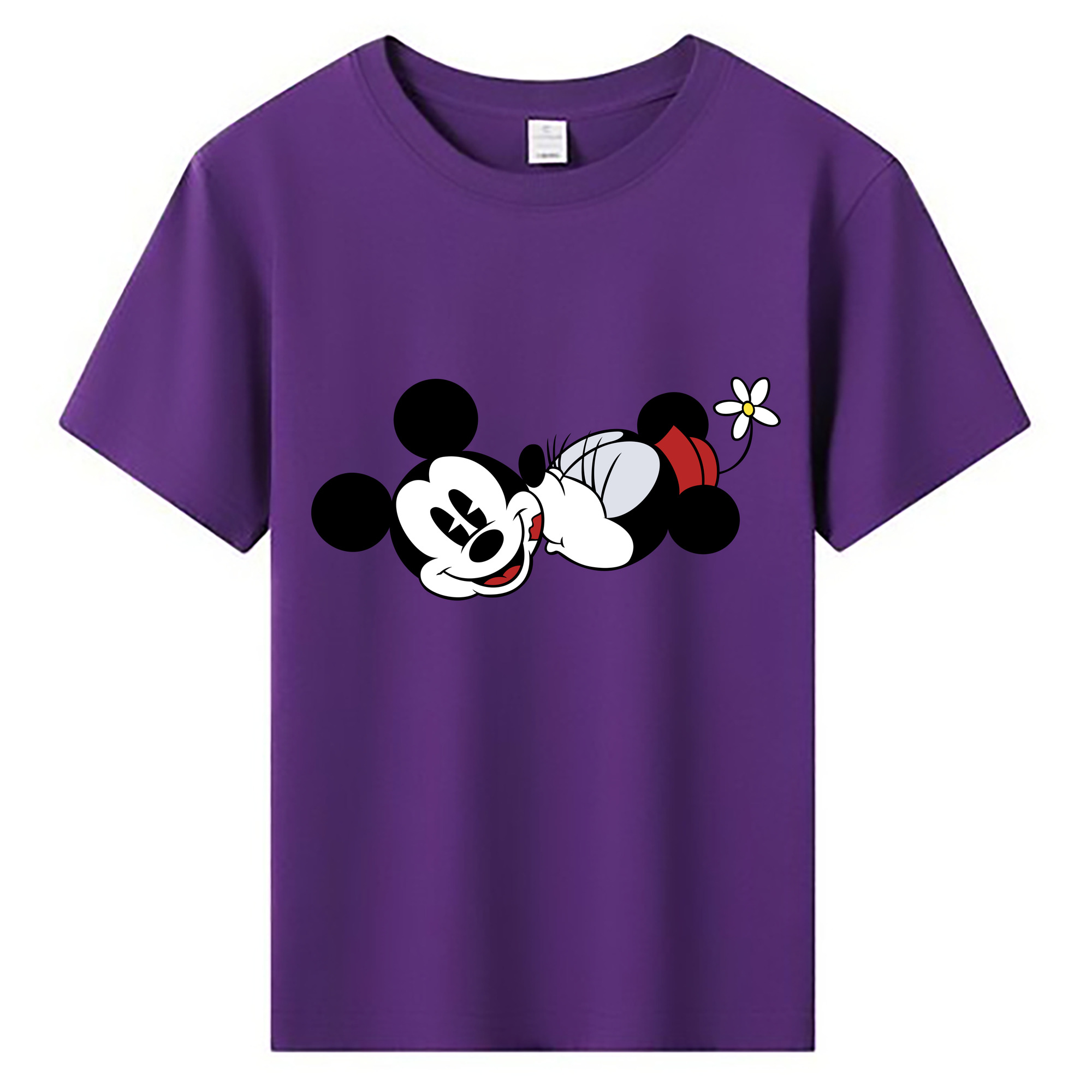ミッキーマウス Mickey Mouse 綿100％キッズTシャツ（フロントプリント）