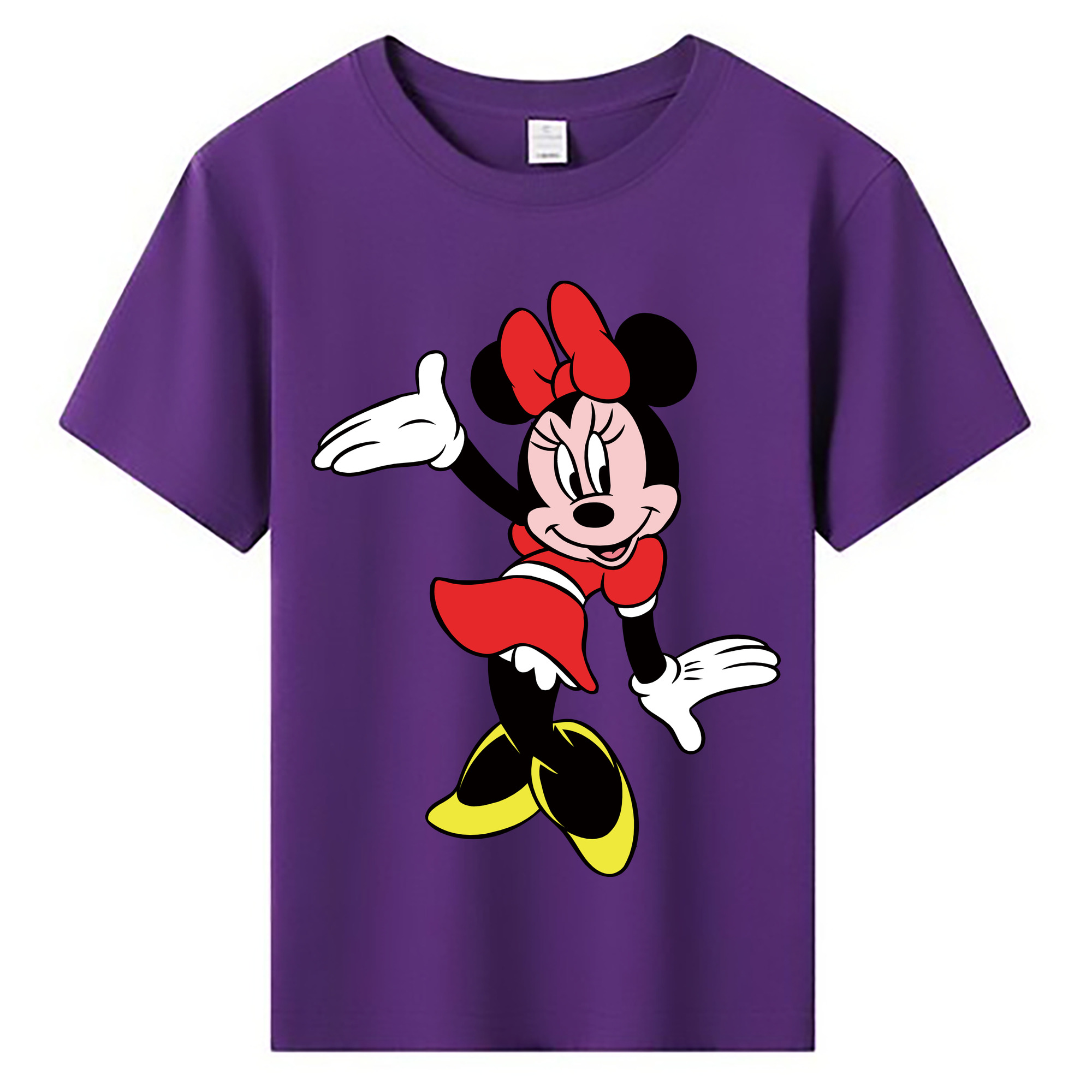 ミッキーマウス Mickey Mouse 綿100％キッズTシャツ（フロントプリント）