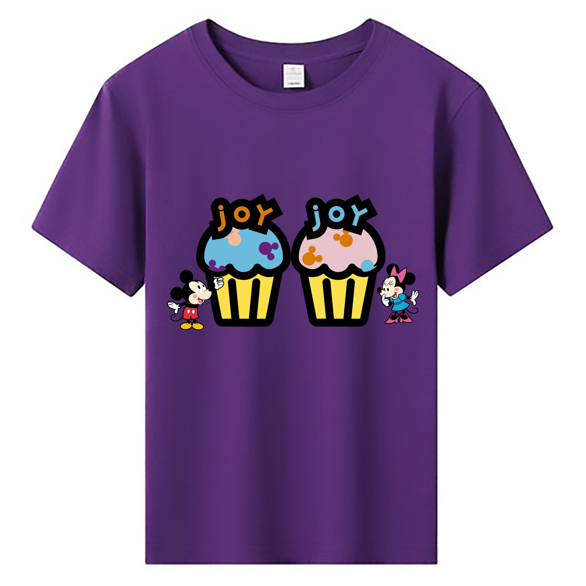 ミッキーマウス Mickey Mouse 綿100％キッズTシャツ（フロントプリント）