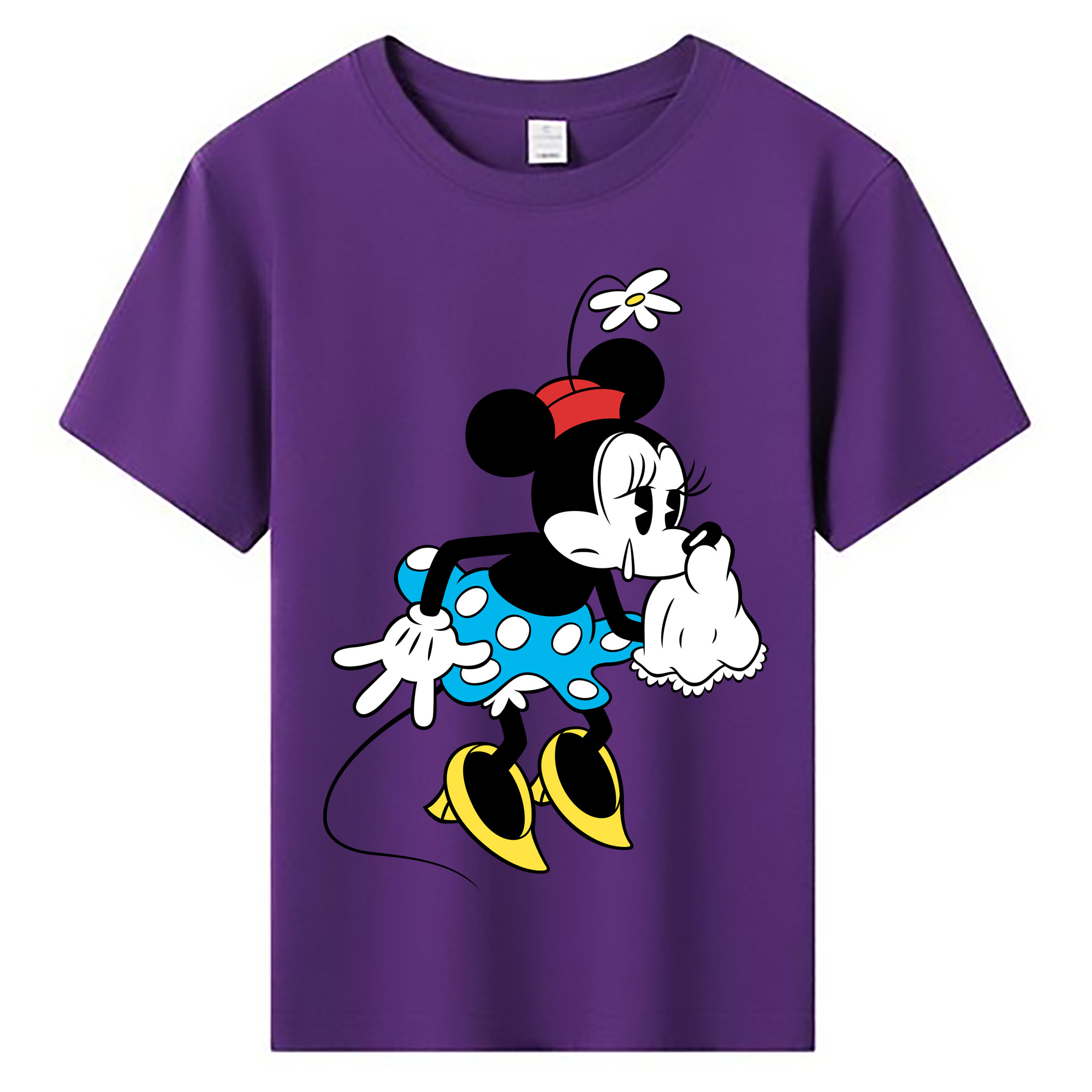 （画像用） ミッキーマウス Mickey Mouse 綿100％キッズTシャツ（フロントプリント）