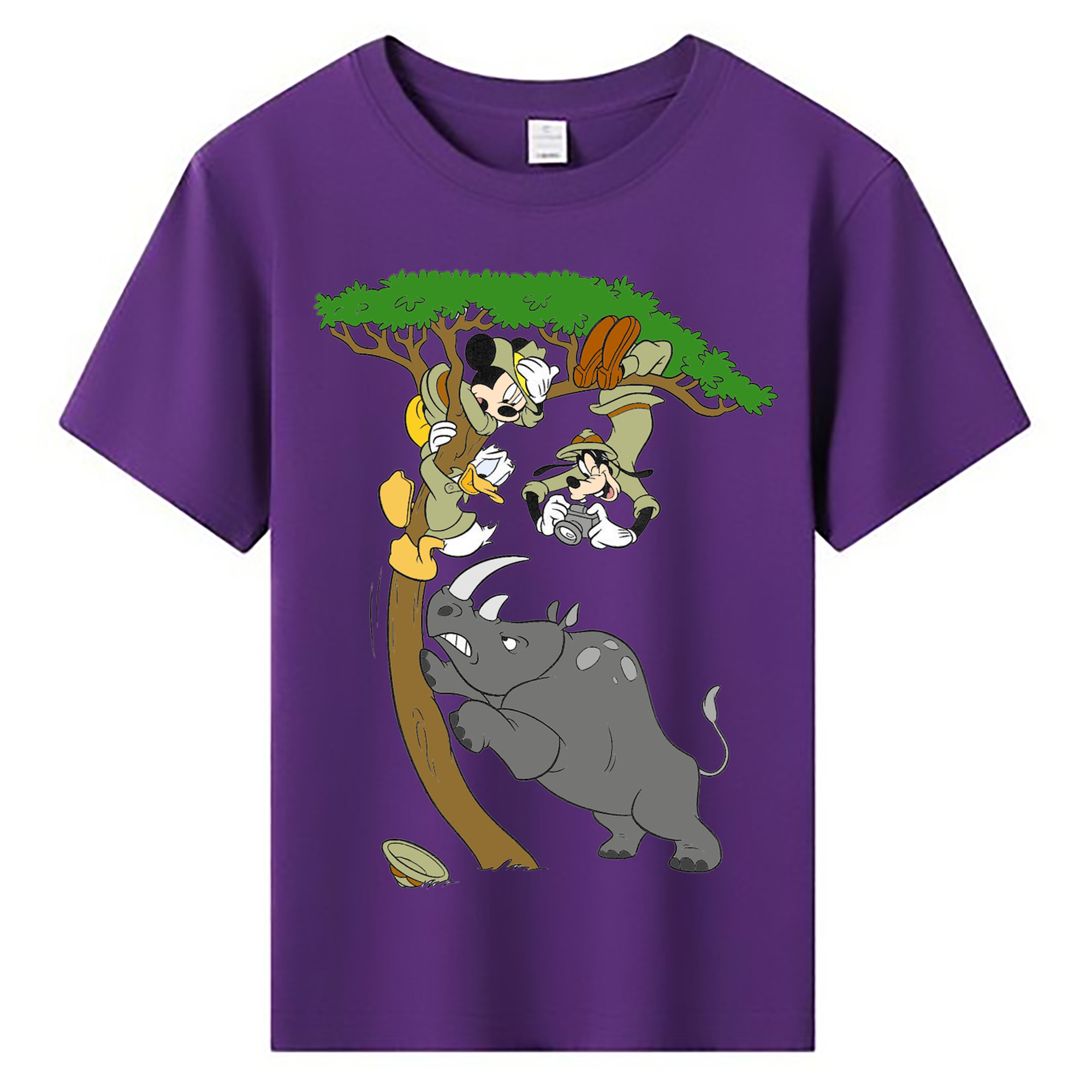 ミッキーマウス Mickey Mouse 綿100％キッズTシャツ（フロントプリント）