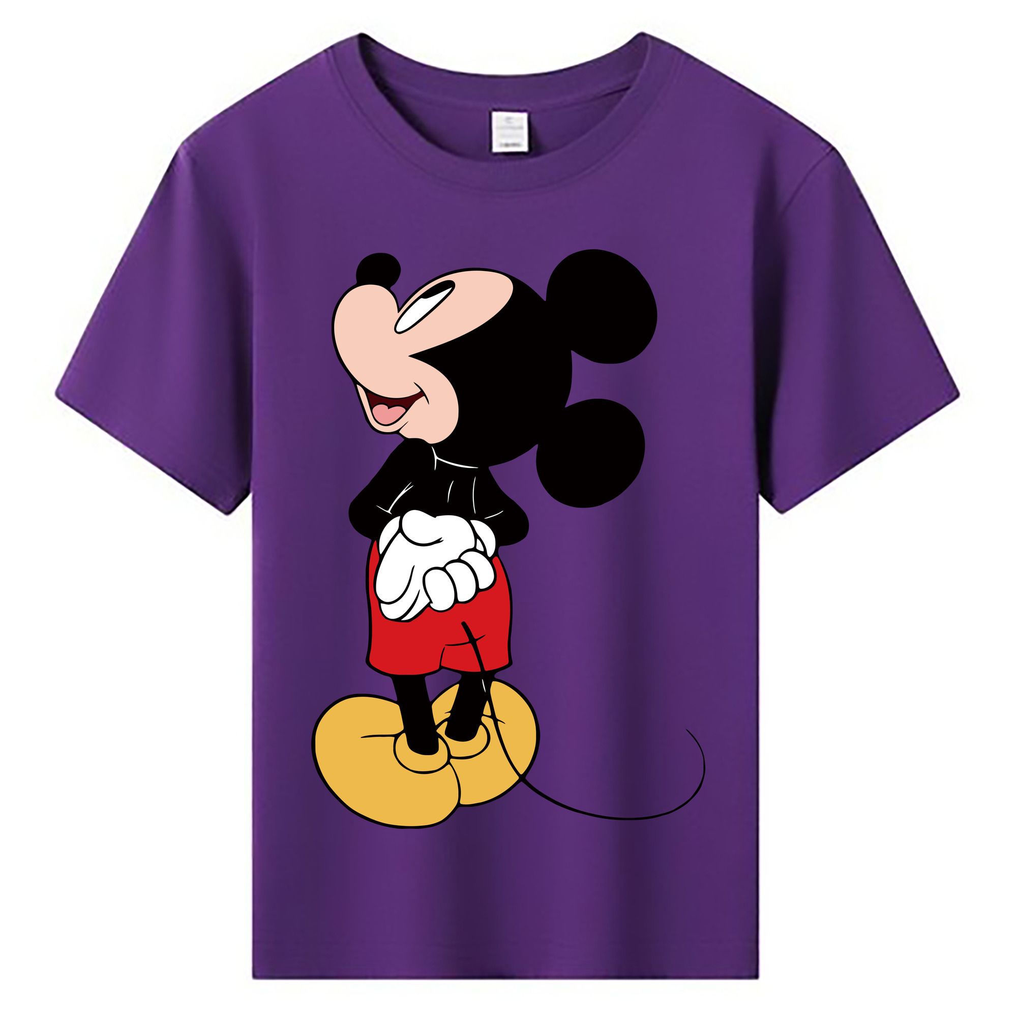 ミッキーマウス Mickey Mouse 綿100％キッズTシャツ（フロントプリント）