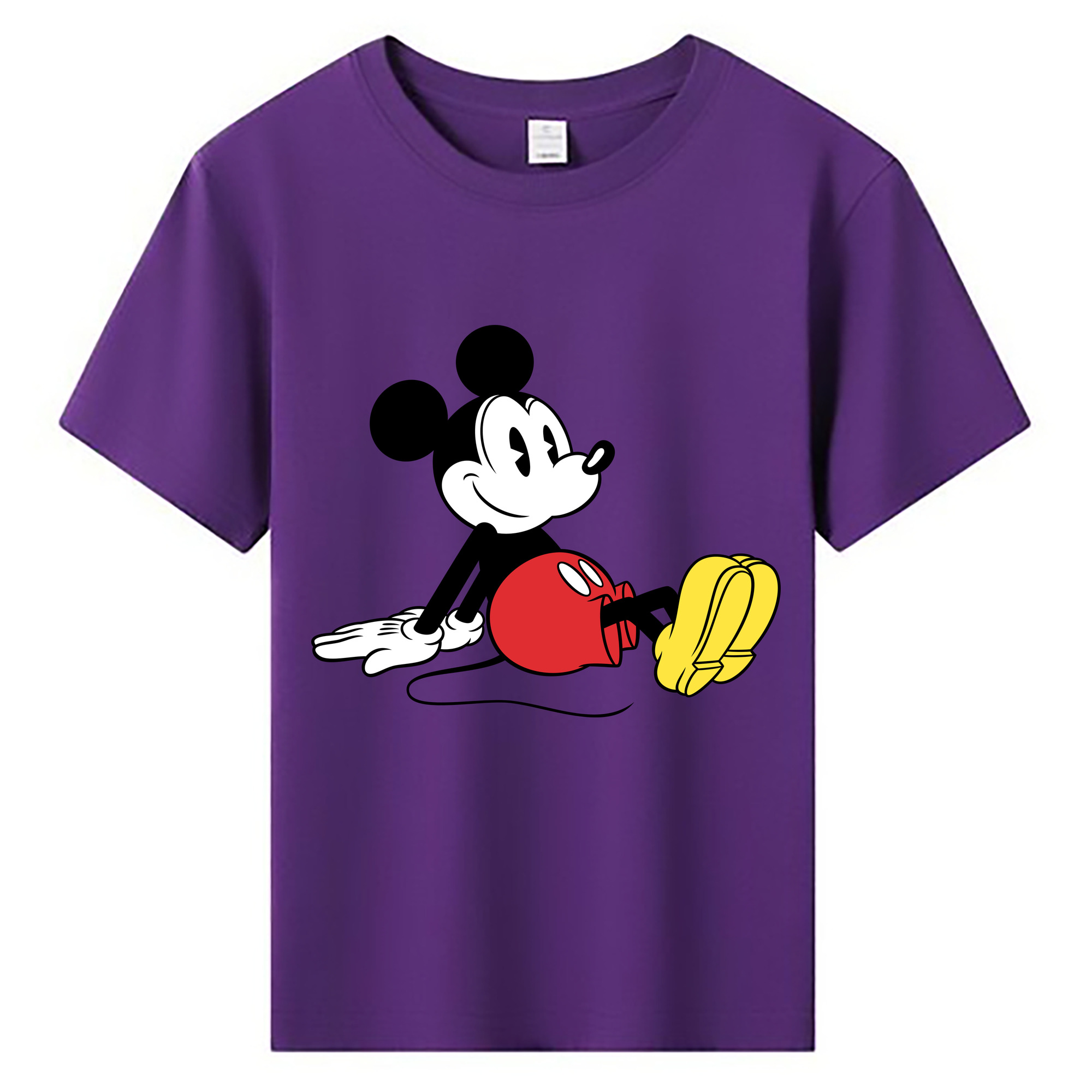 ミッキーマウス Mickey Mouse 綿100％キッズTシャツ（フロントプリント）