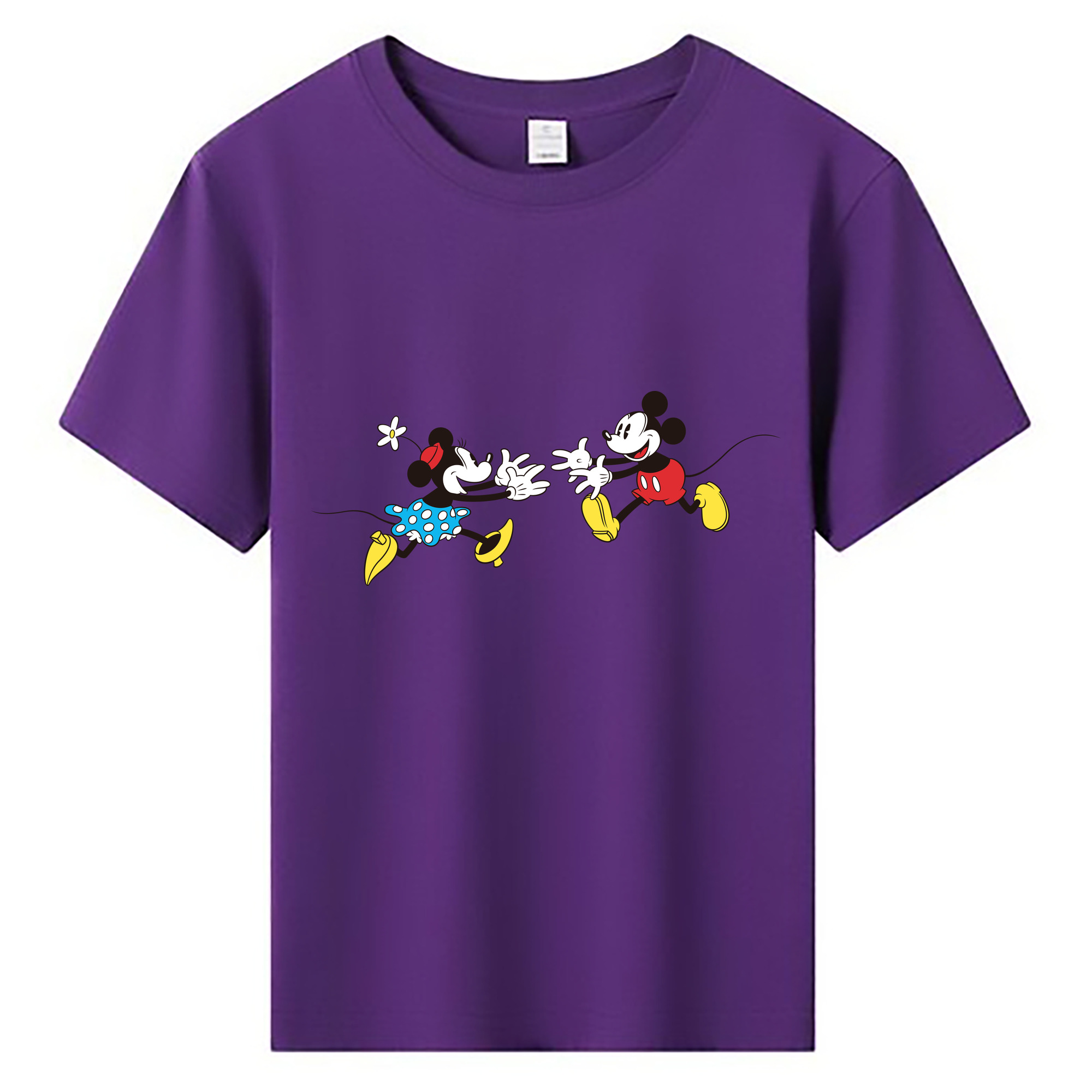 ミッキーマウス Mickey Mouse 綿100％キッズTシャツ（フロントプリント）