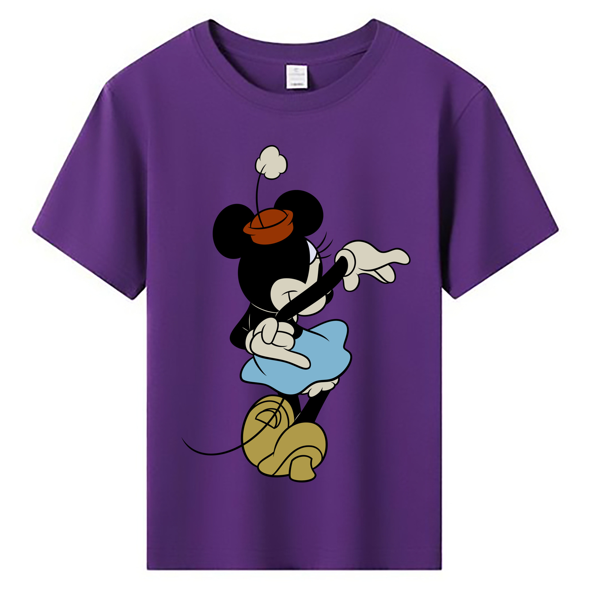 ミッキーマウス Mickey Mouse 綿100％キッズTシャツ（フロントプリント）