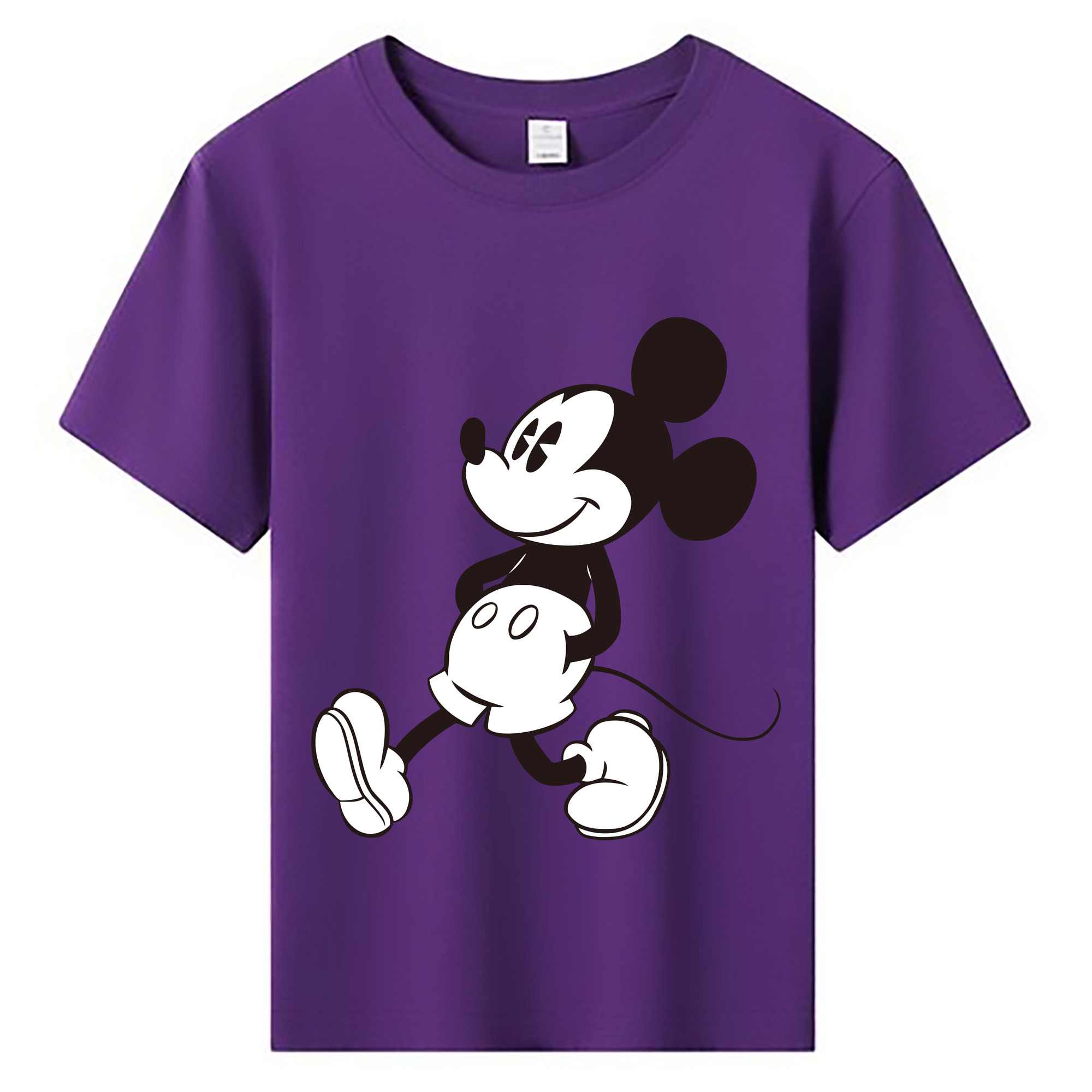 ミッキーマウス Mickey Mouse 綿100％キッズTシャツ（フロントプリント）